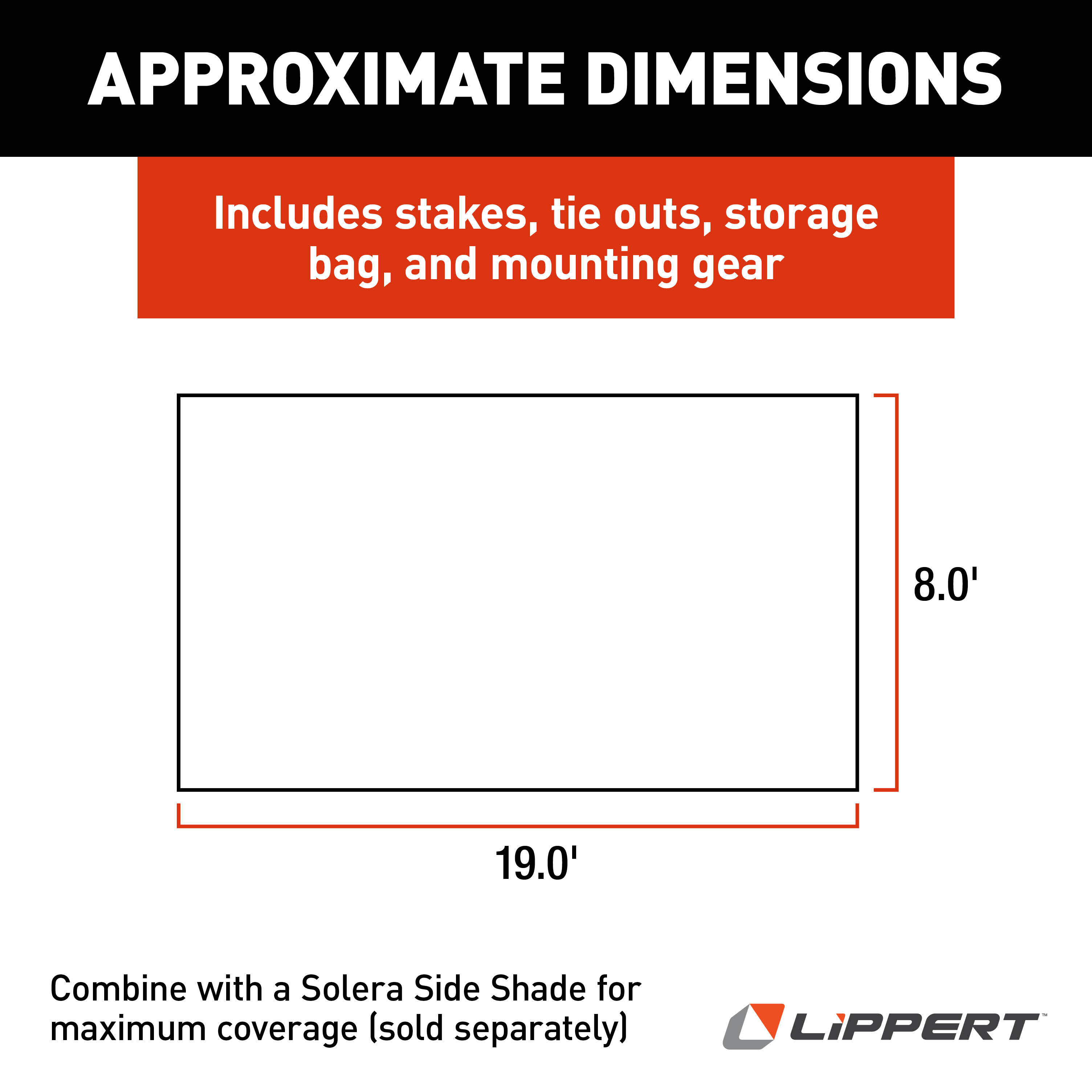 Solera Super Shade RV Awning Front Panel - 8' x 19' #3797820819 thumbnail 2