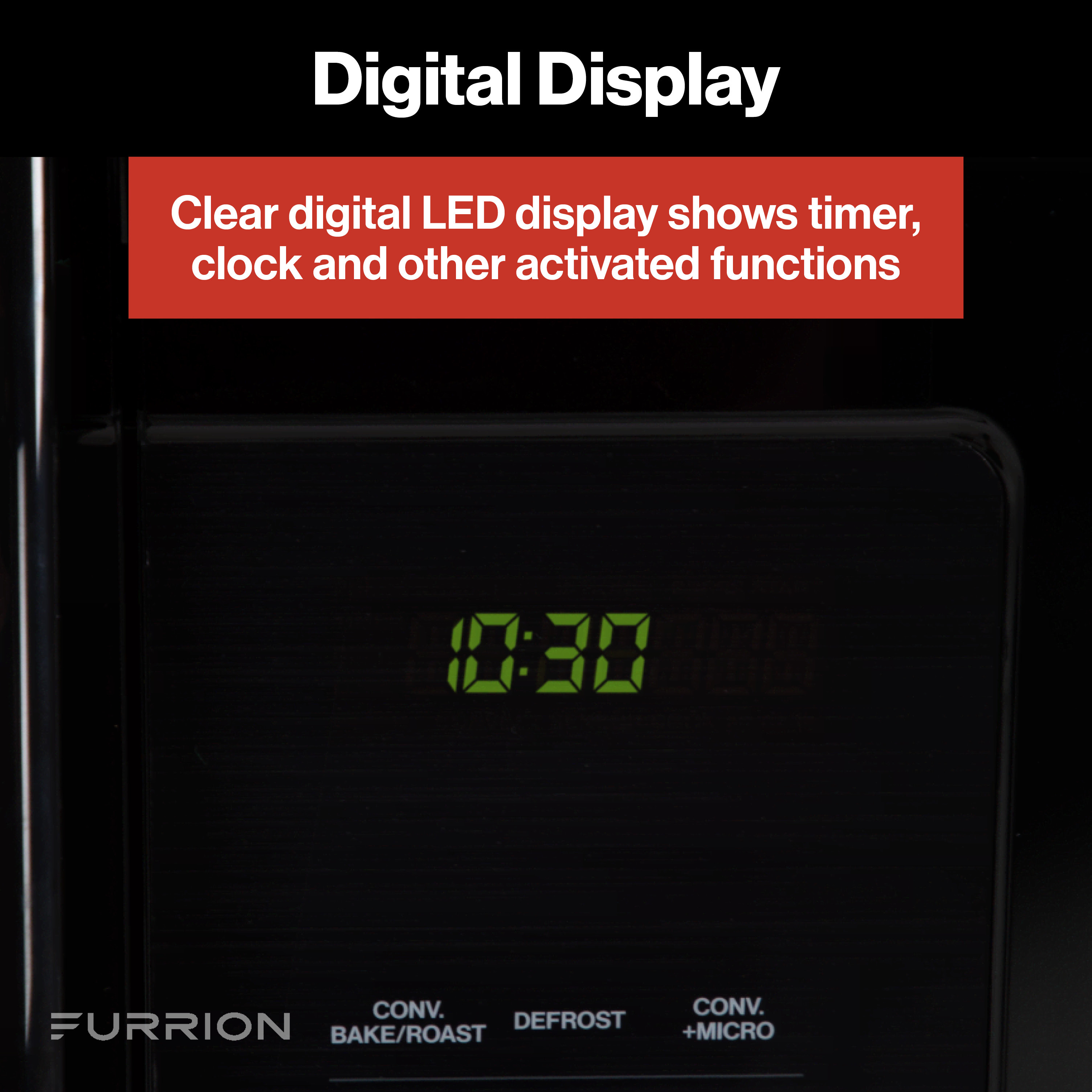 Furrion Over-The-Range Convection RV Microwave Oven - 1.5 cu. ft., Stainless Steel #FMCM15A-SS thumbnail 4