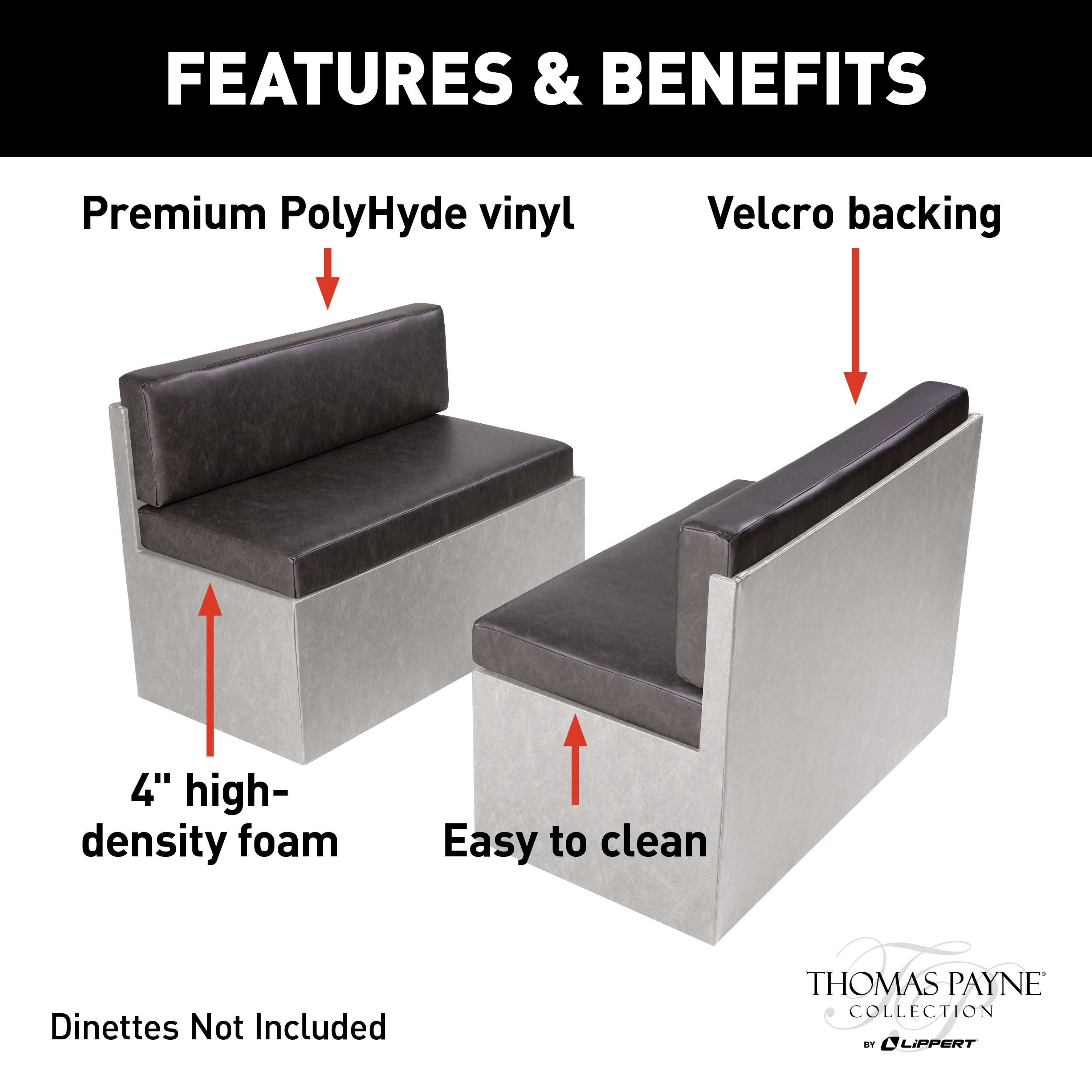 Thomas Payne RV Dinette Cushions - 42" Millbrae #2021100495 thumbnail 2