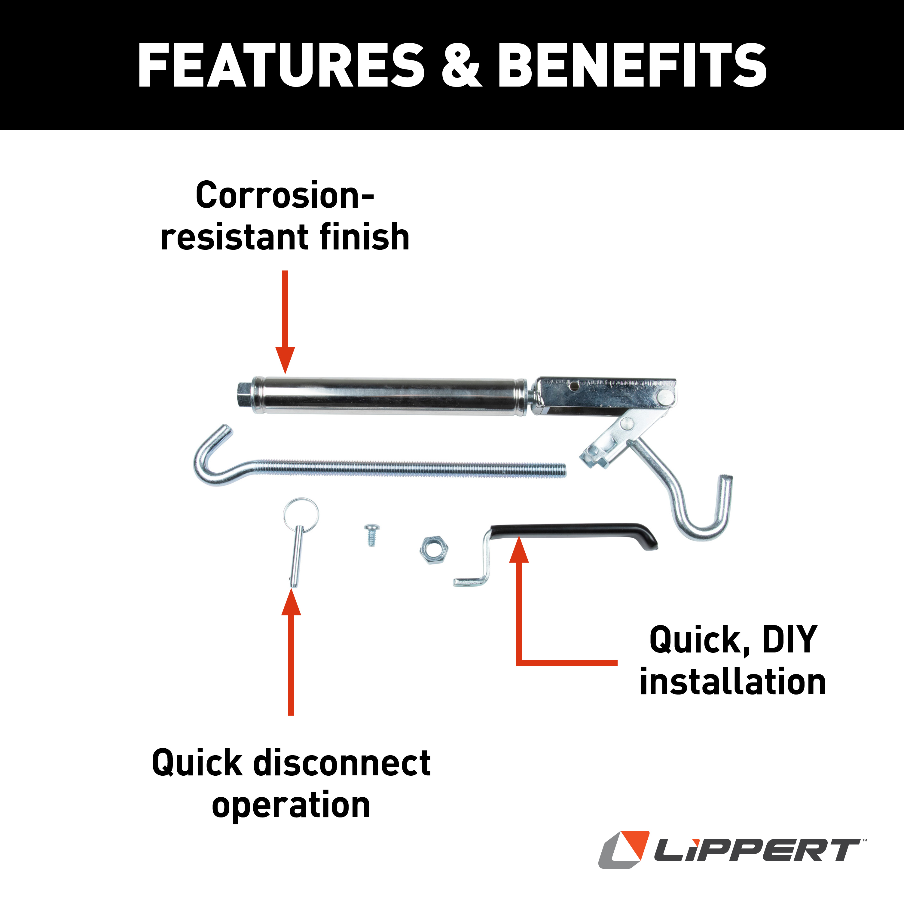 HappiJac Front Qwik-Load Turnbuckle and Hook #FM-QLTBS thumbnail 1