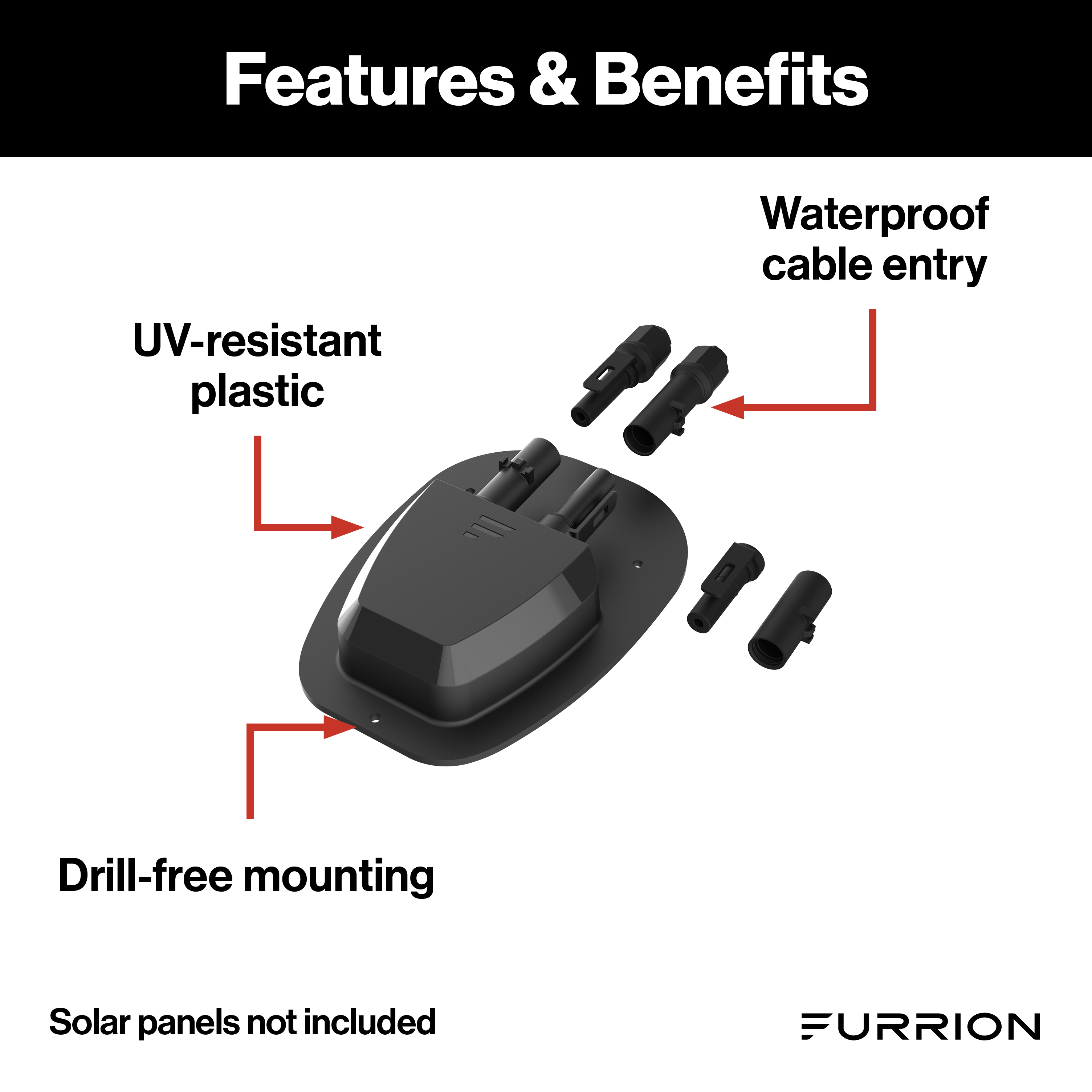 Furrion 2-Plug Rooftop Solar Panel Connection Box #FSEB30JWO-BL thumbnail 2