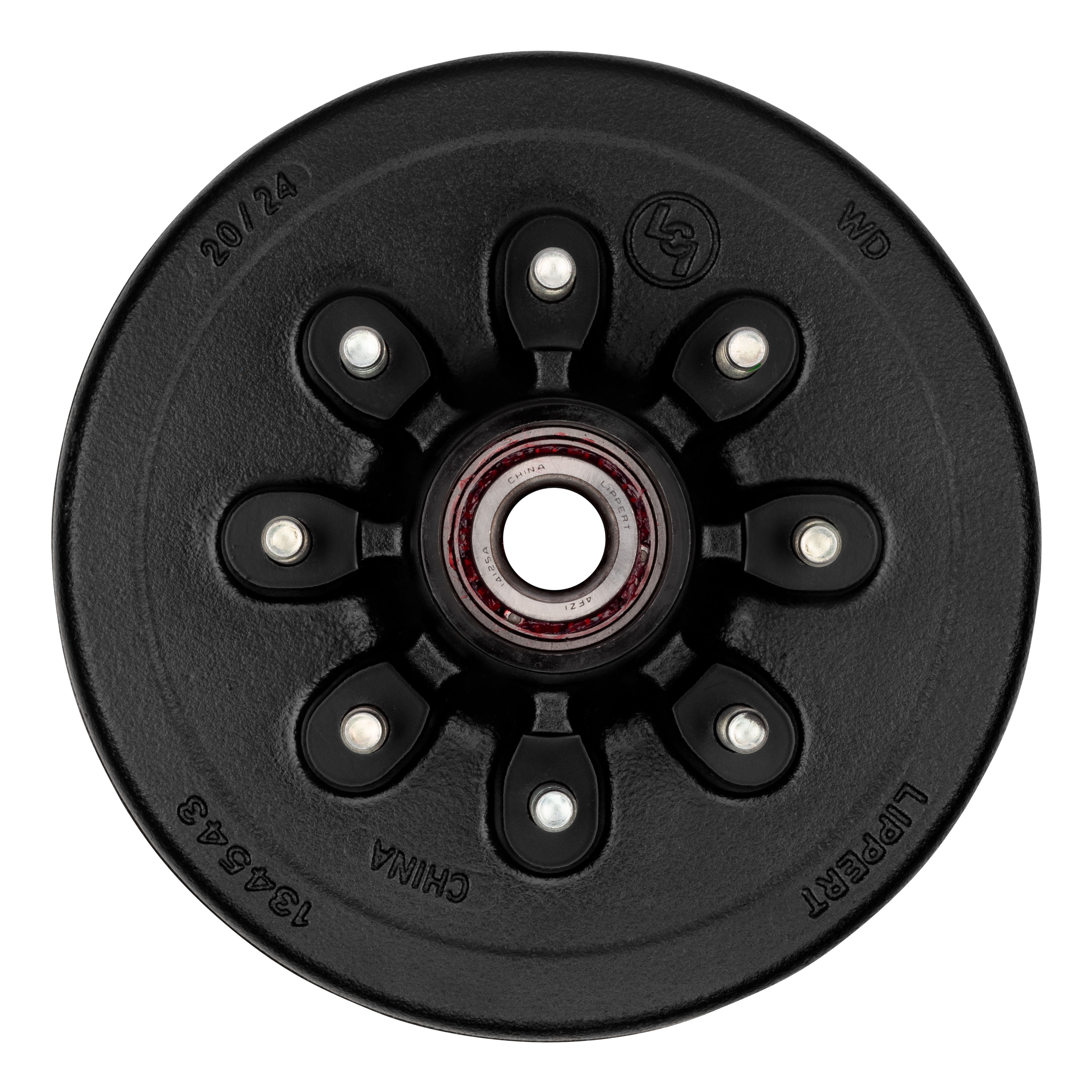Lippert Complete Pre-Greased Hub Assembly with Lug Nuts - 7,000-lb. Axles, 9/16" Stud 2024013261 thumbnail 1