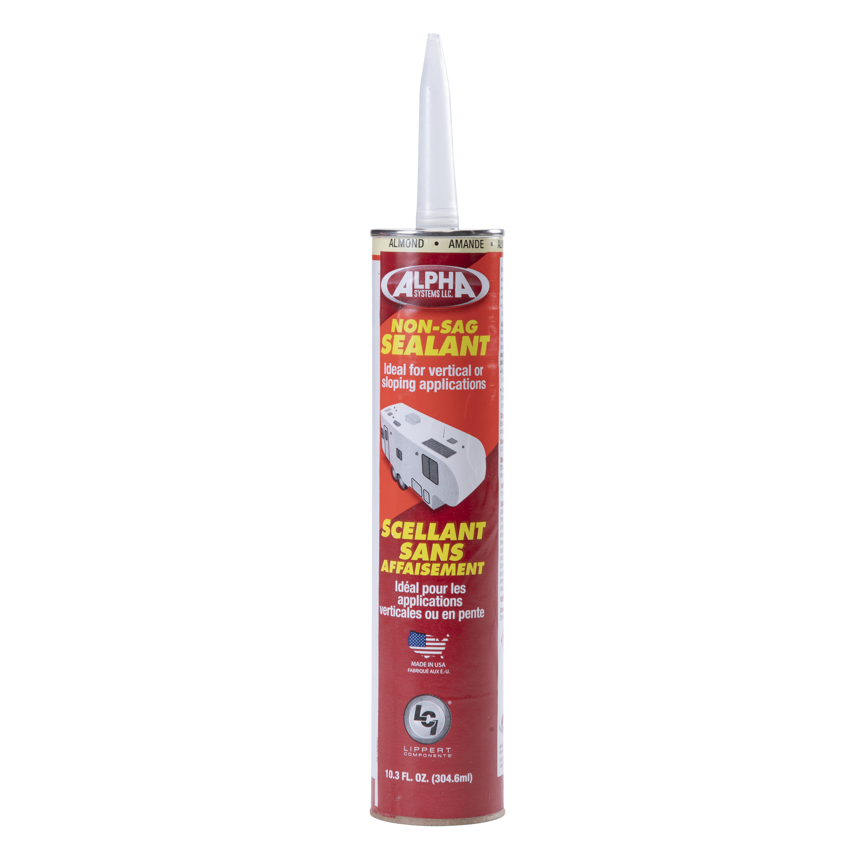 Alpha Systems 1010 Low VOC Non-Sag Sealant, Almond (10.3 Oz. Tube) thumbnail 0