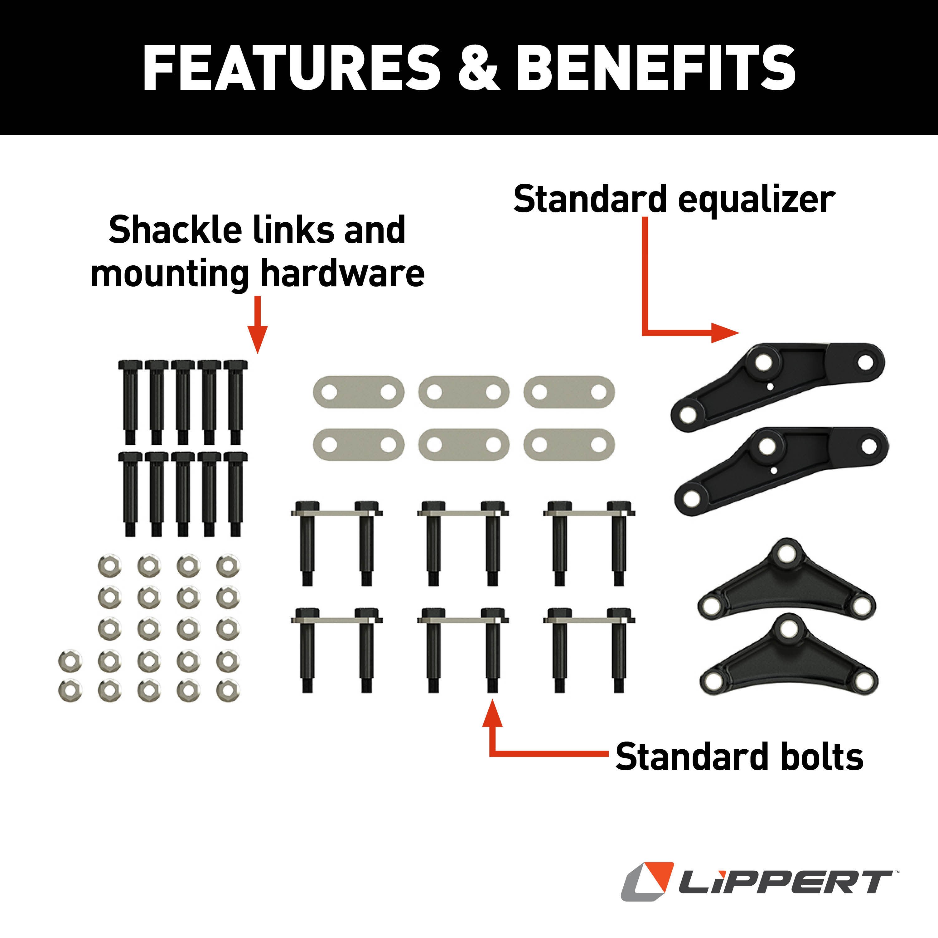 Lippert Triple Axle AP Kit with Standard Equalizer and Standard Bolts 121100LRV thumbnail 2