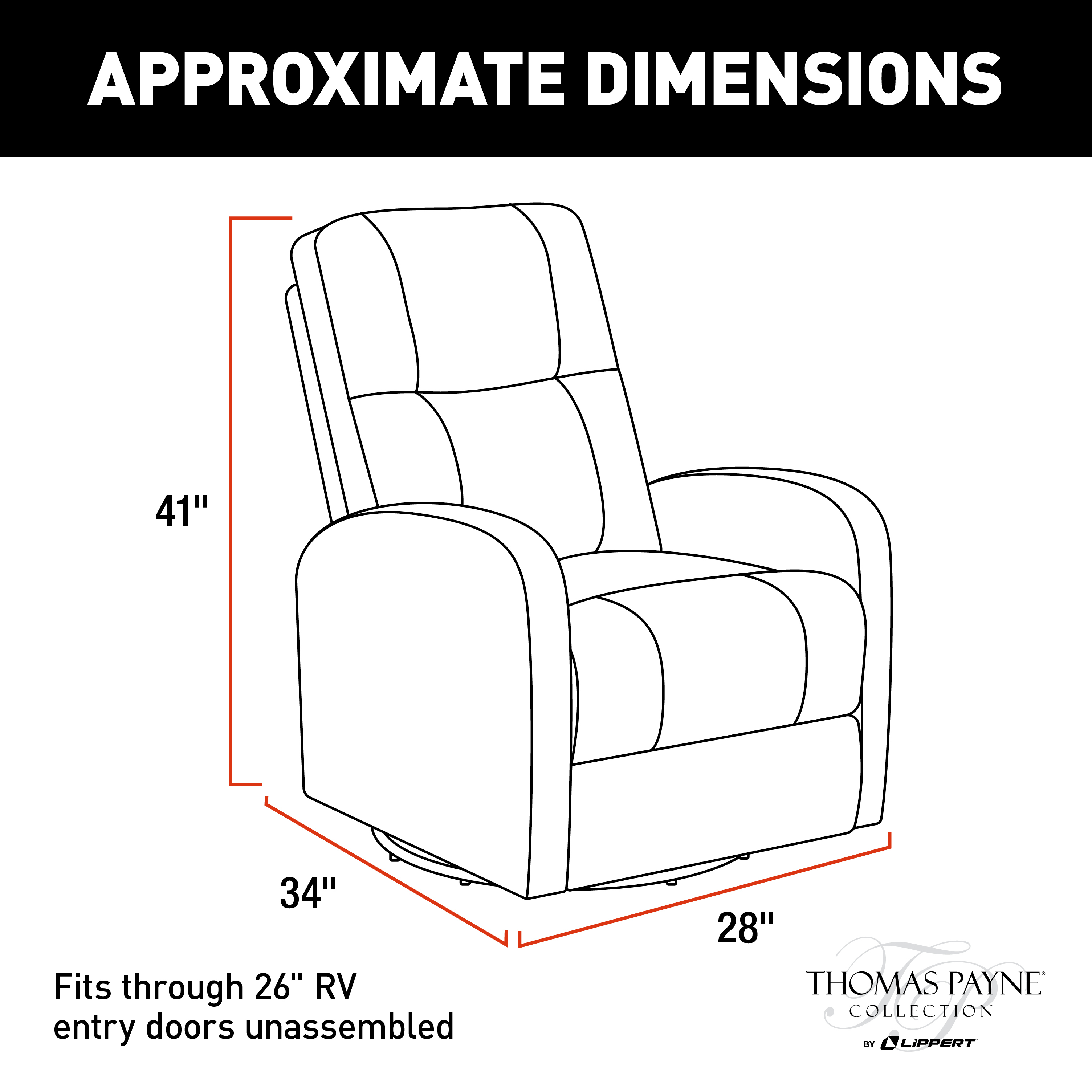 Thomas Payne RV Swivel Pushback Recliner - Millbrae #2020129869 thumbnail 1