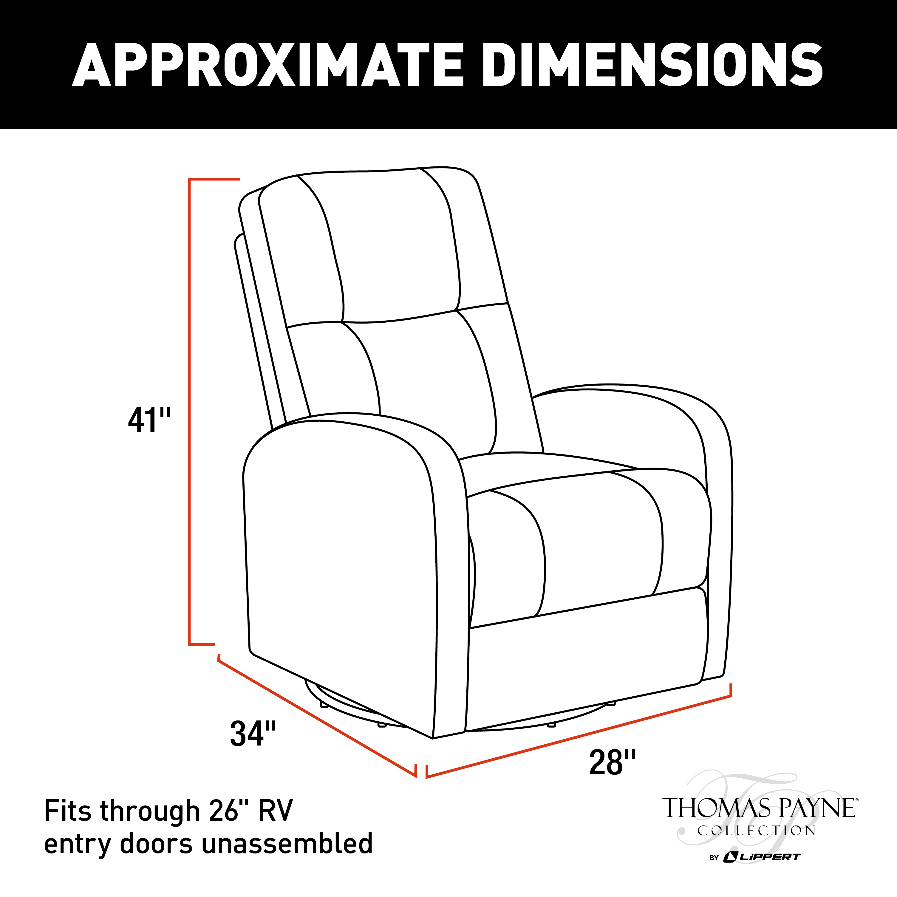 Thomas Payne RV Swivel Pushback Recliner - Millbrae #2020129869 thumbnail 1