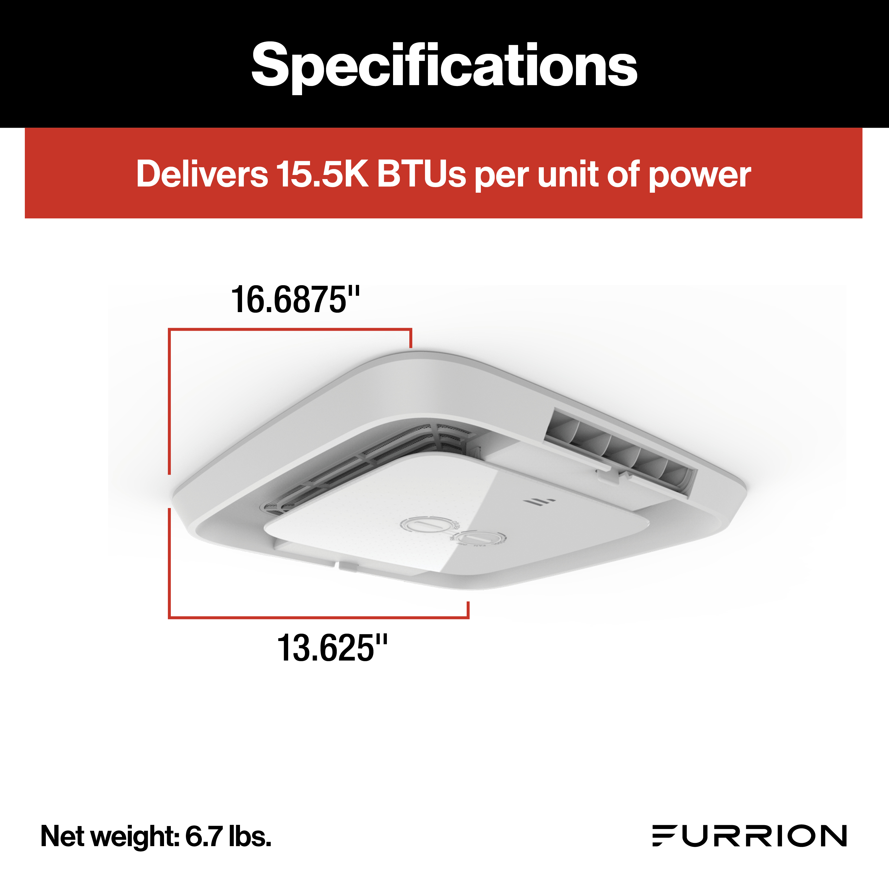 Furrion Chill RV AC Air Distribution Box for Electronic Control/Thermostat with LED Light #FACT12LA-PS thumbnail 4