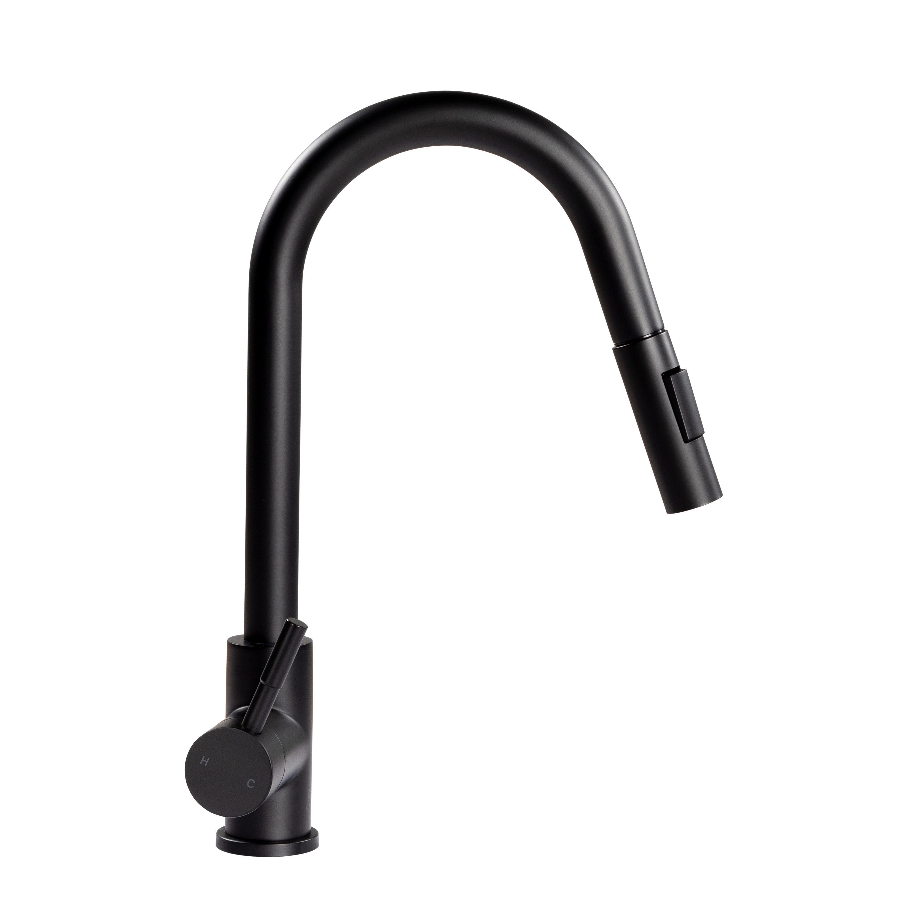 Lippert Flow Max Bullet Pull-Down Kitchen Faucet - Black Matte