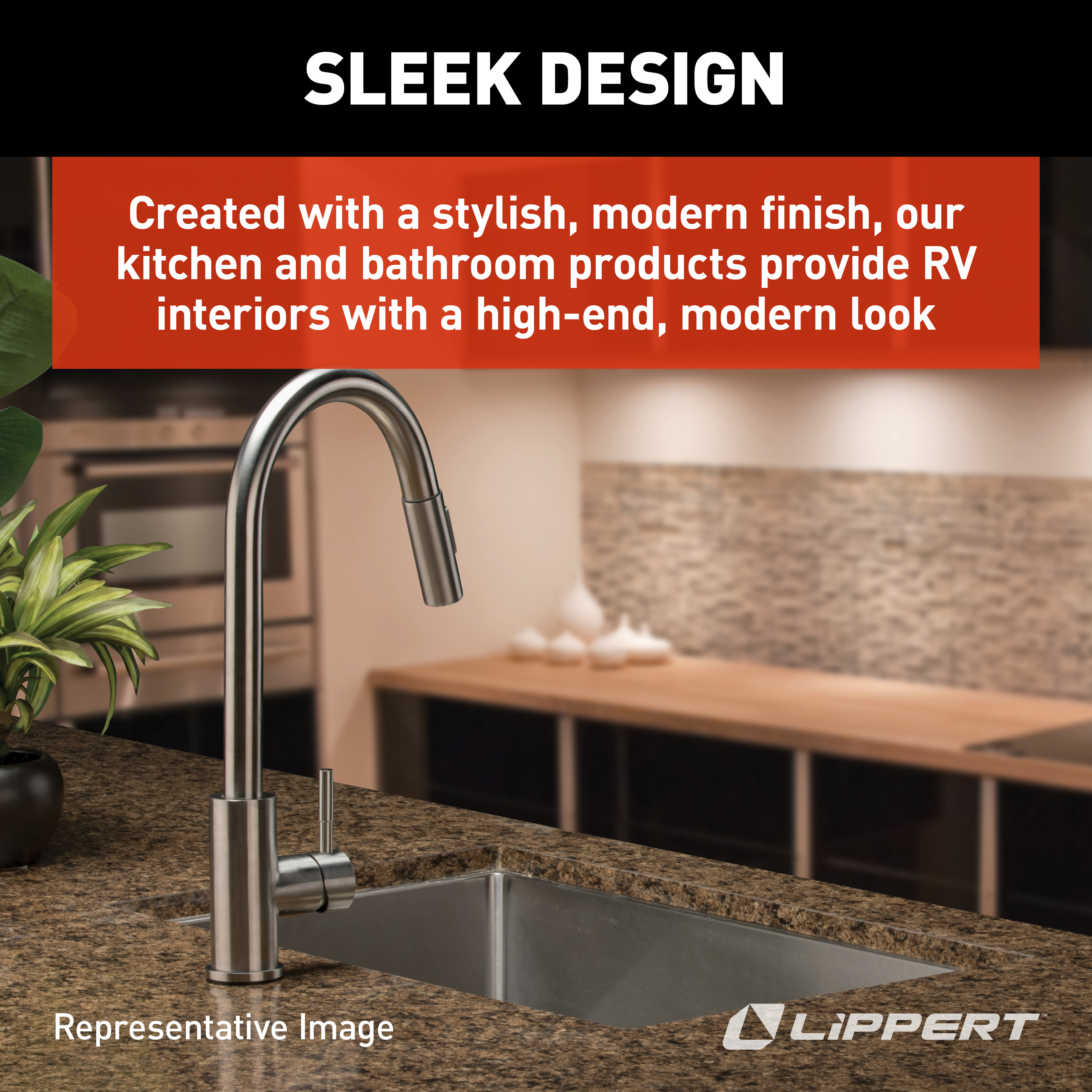 Lippert Flow Max Bullet Pull-Down Kitchen Faucet - Stainless Steel thumbnail 3