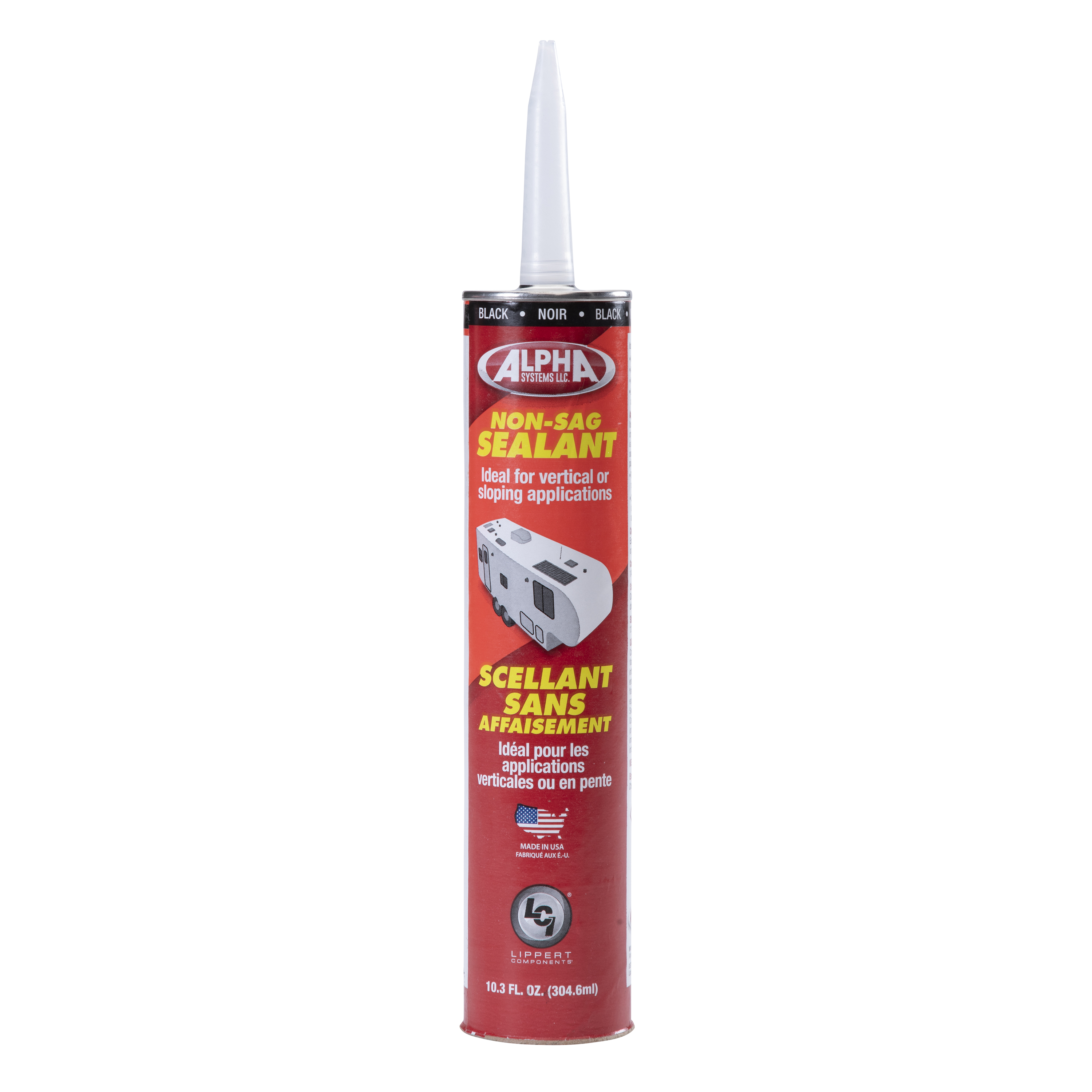 Alpha Systems 1010 Low VOC Non-Sag Sealant, Black (10.3 Oz. Tube) thumbnail 0