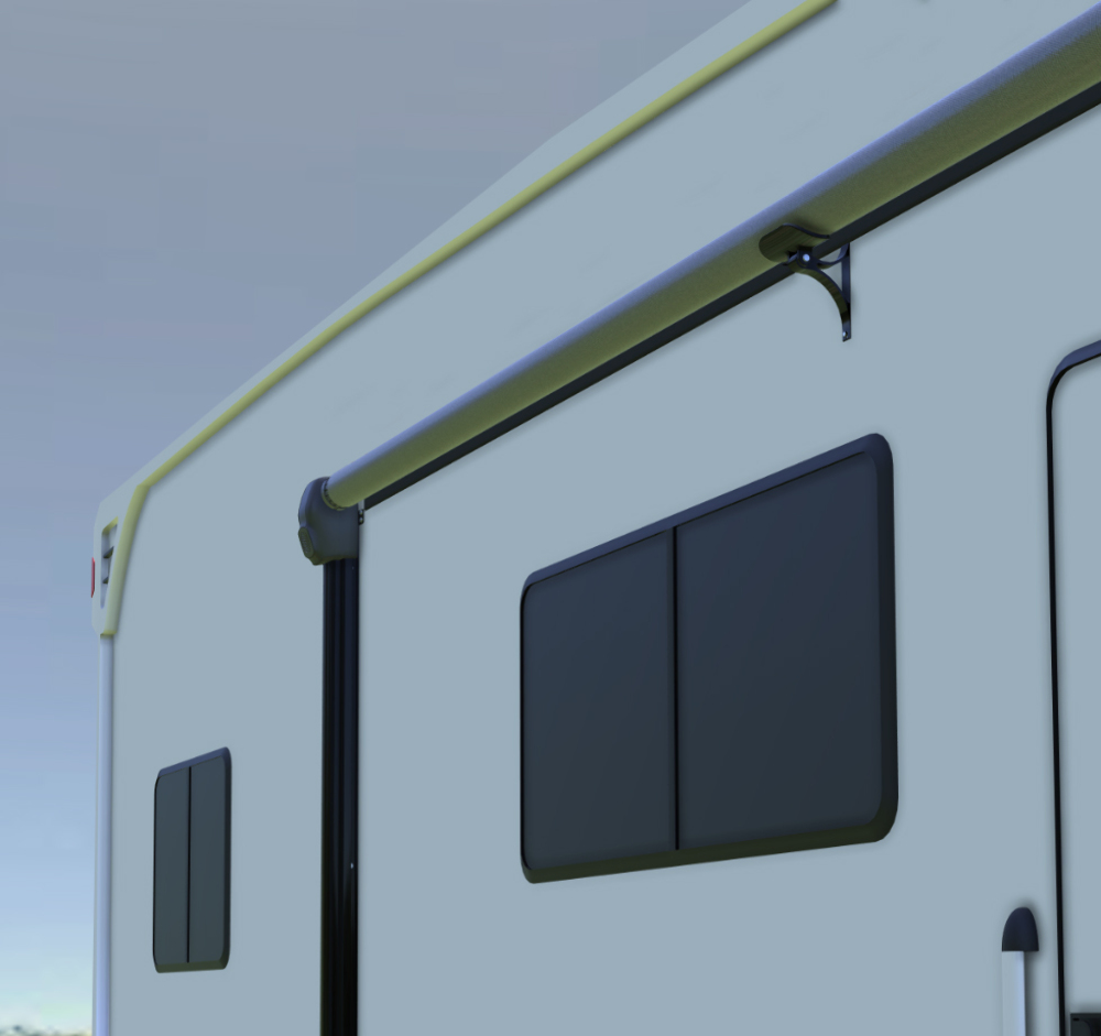 Solera Awning Roller Cradle Support - Black #289374 thumbnail 2