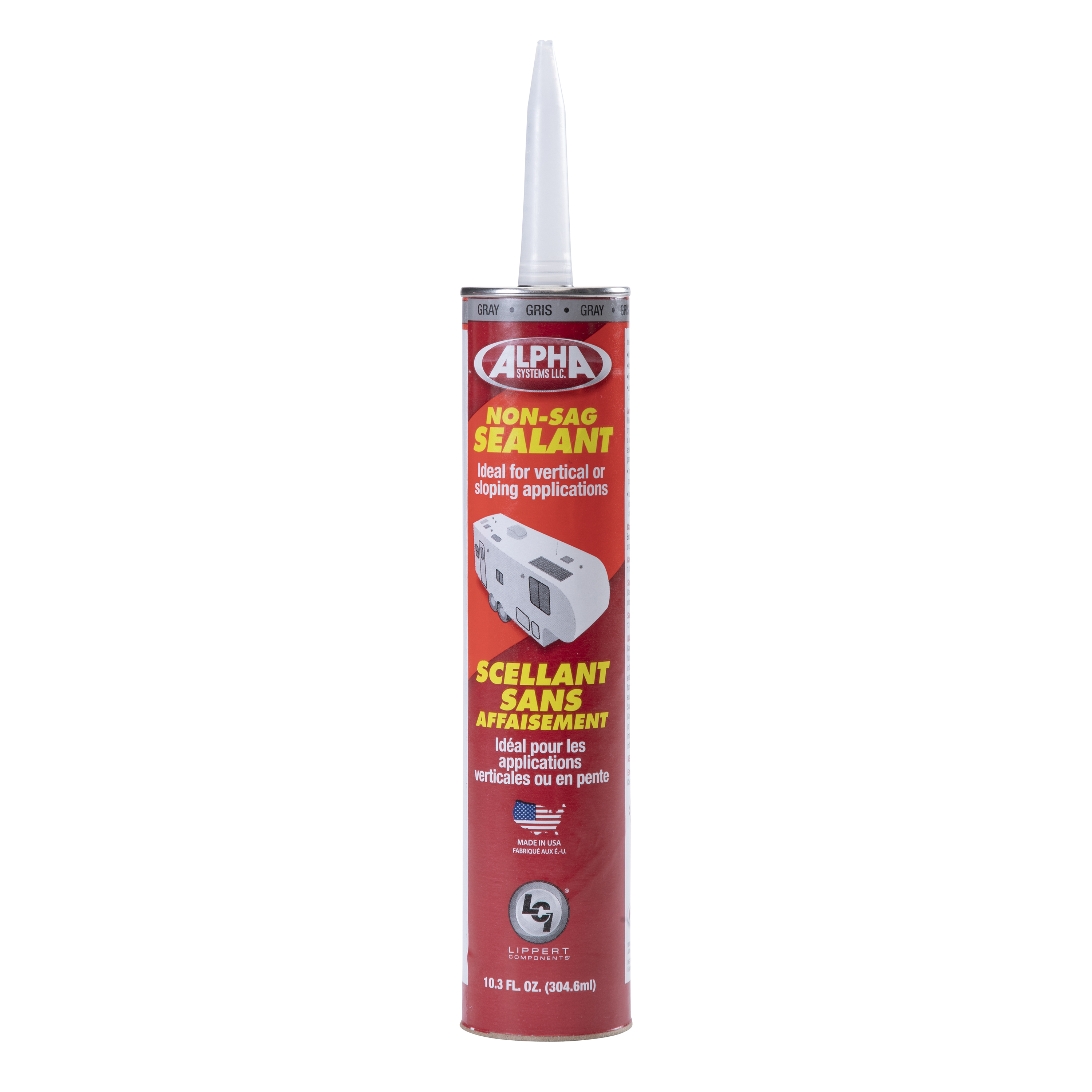 Alpha Systems 1010 Low VOC Non-Sag Sealant, Gray (10.3 Oz. Tube) thumbnail 0