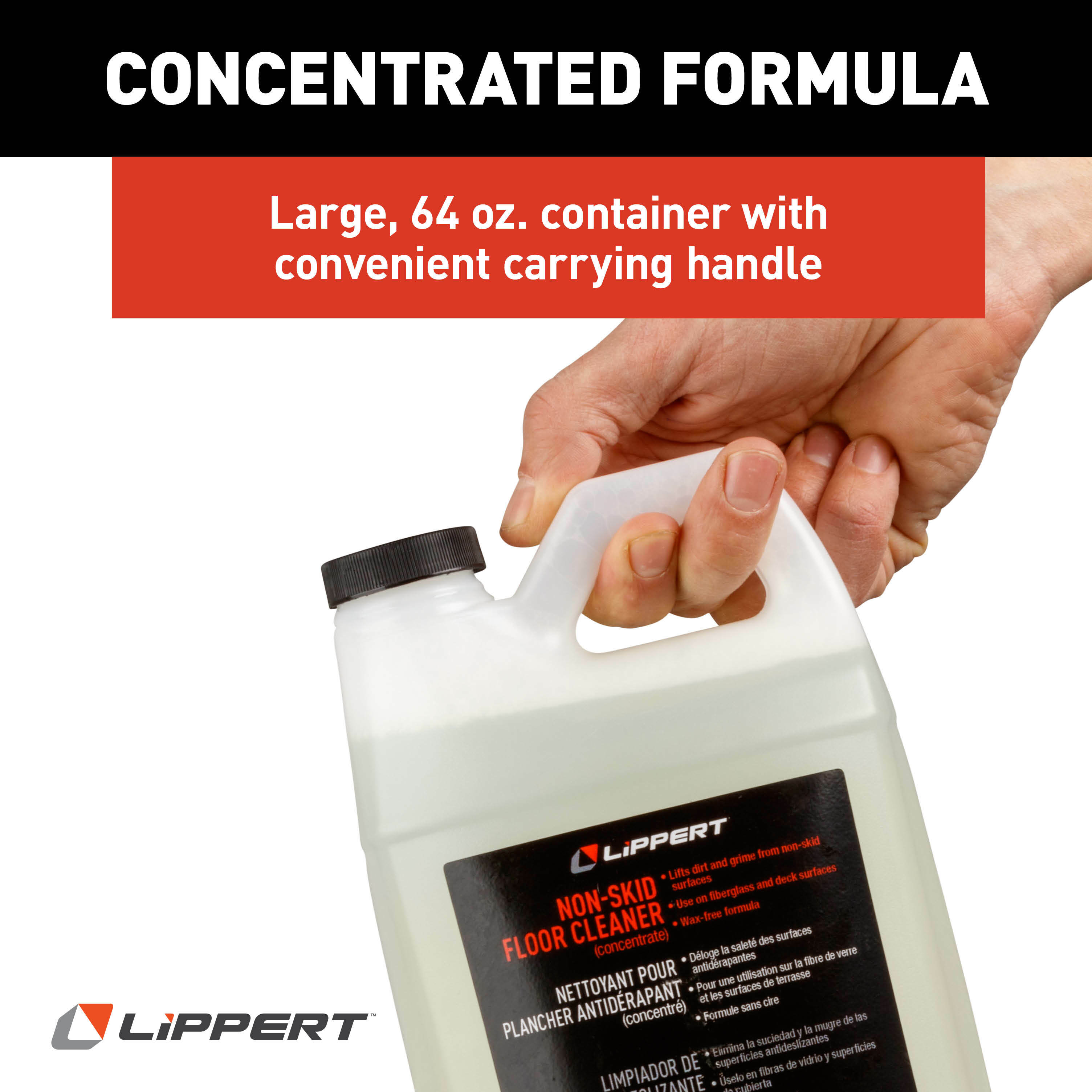 Lippert Non-Skid Floor Cleaner (Concentrate) - 64 oz., 4-Pack thumbnail 4