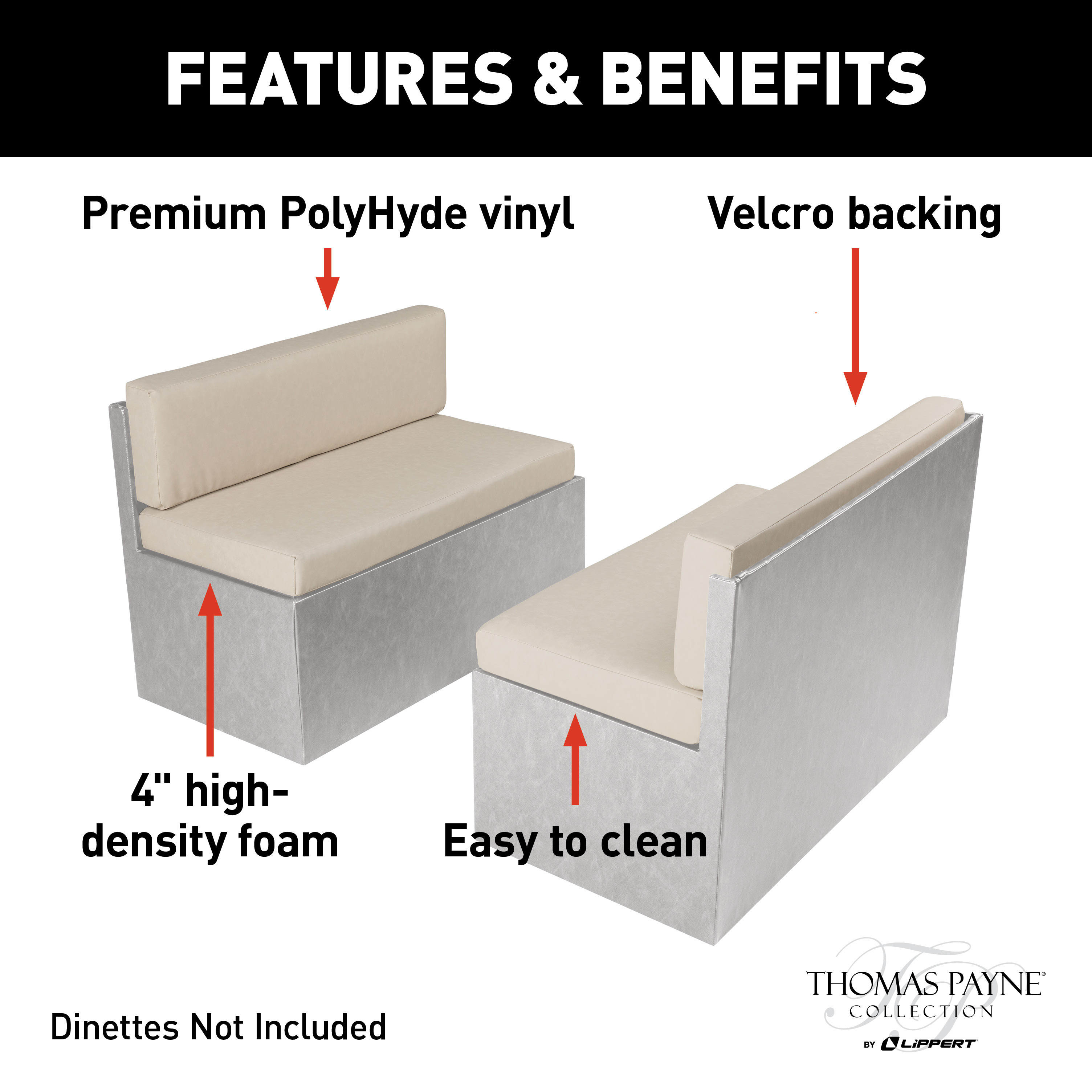 Thomas Payne RV Dinette Cushions - 40" Altoona #2021100491 thumbnail 2