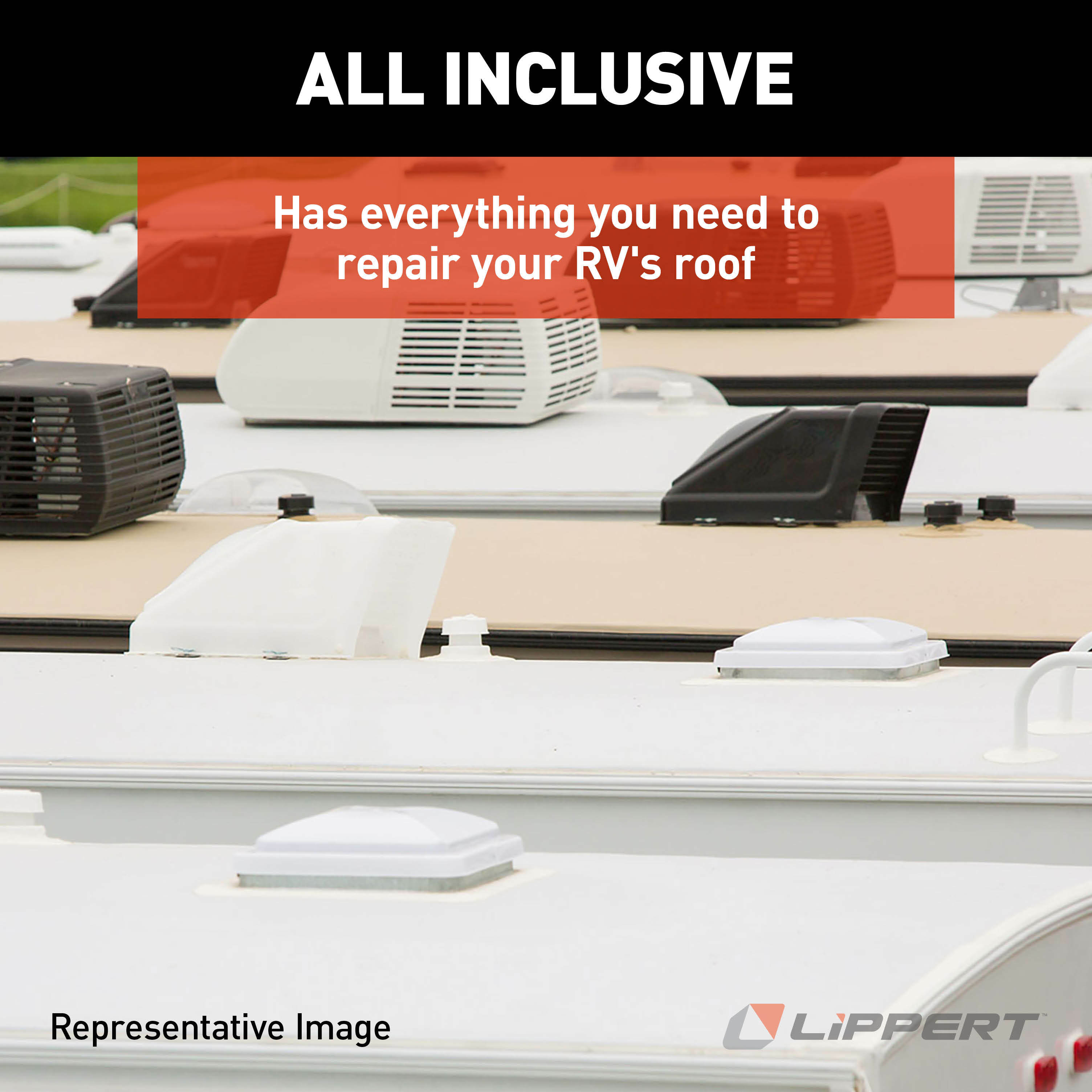 Alpha Systems SuperFlex RV Roof Kit, Almond (26' and Above) thumbnail 4