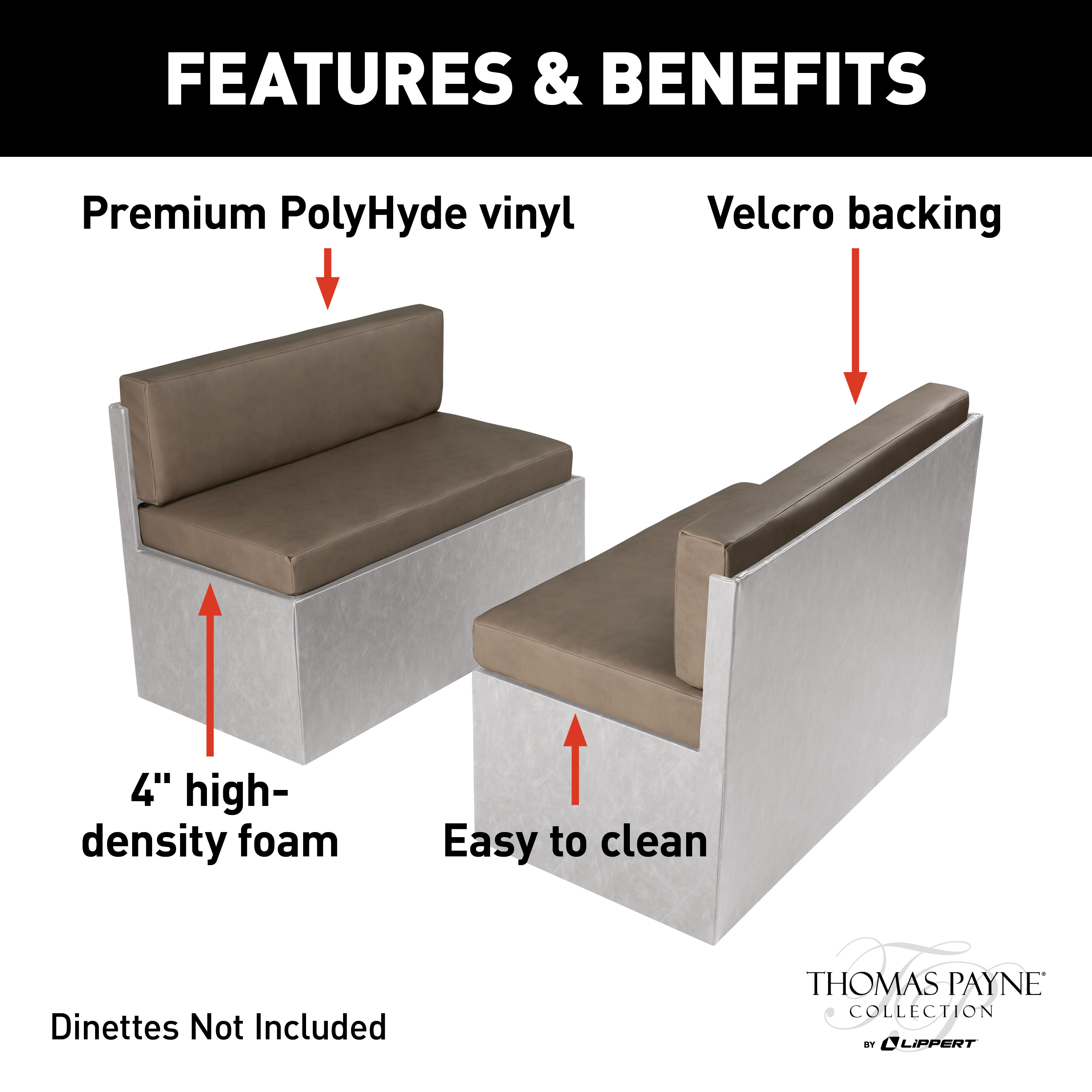 Thomas Payne RV Dinette Cushions - 40" Grummond #2021100493 thumbnail 2