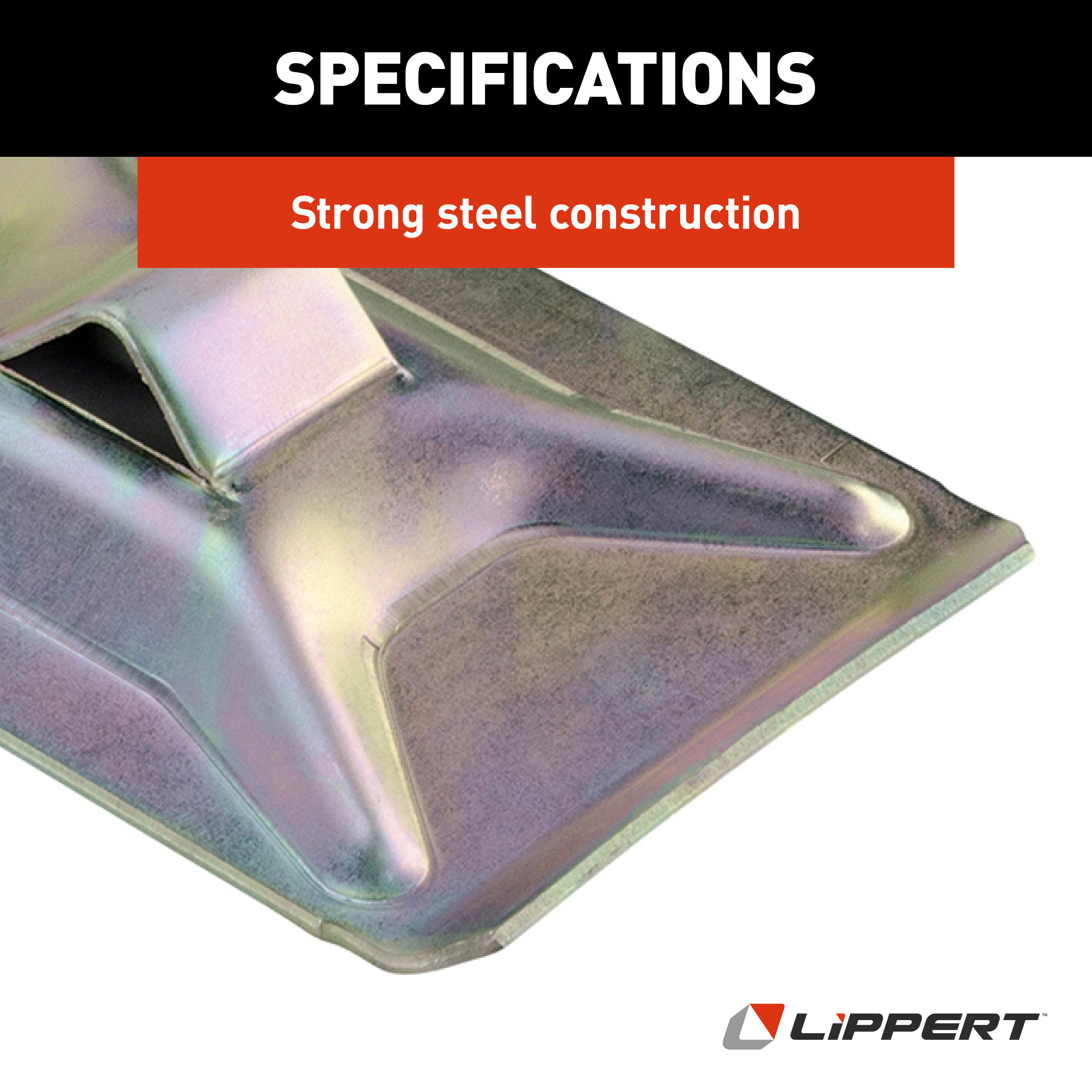 Lippert Replacement Standard 5th Wheel Landing Gear Foot Pad - 5" x 8" #119225 thumbnail 4