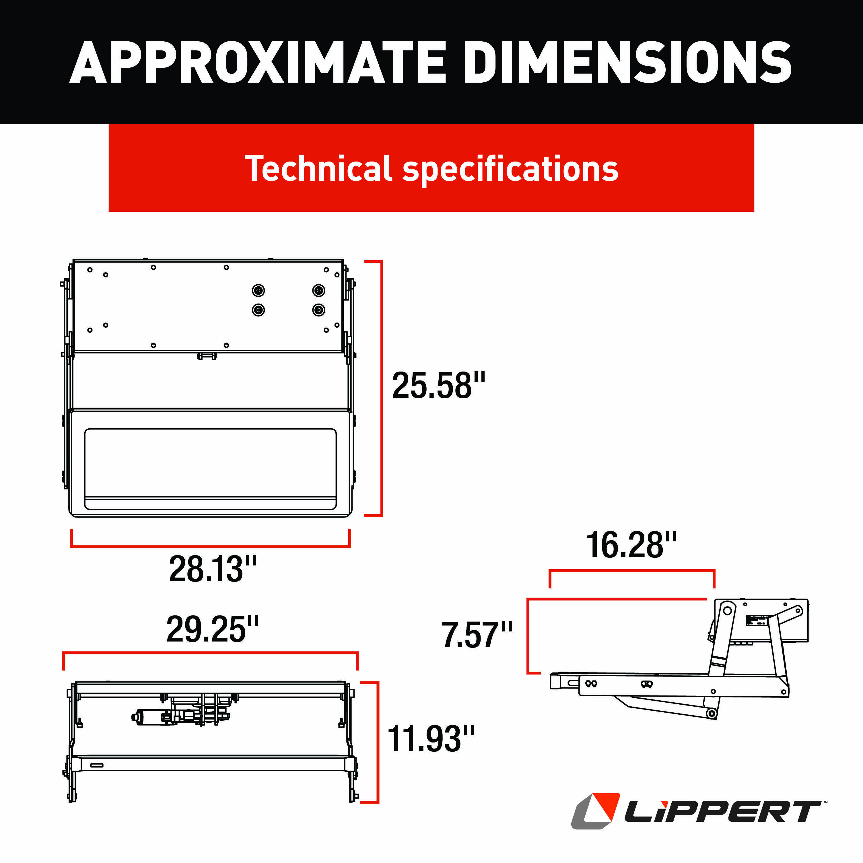 LIPPERT 33 Series Step Assembly with Logic Control Unit and Power Switch Kit thumbnail 1