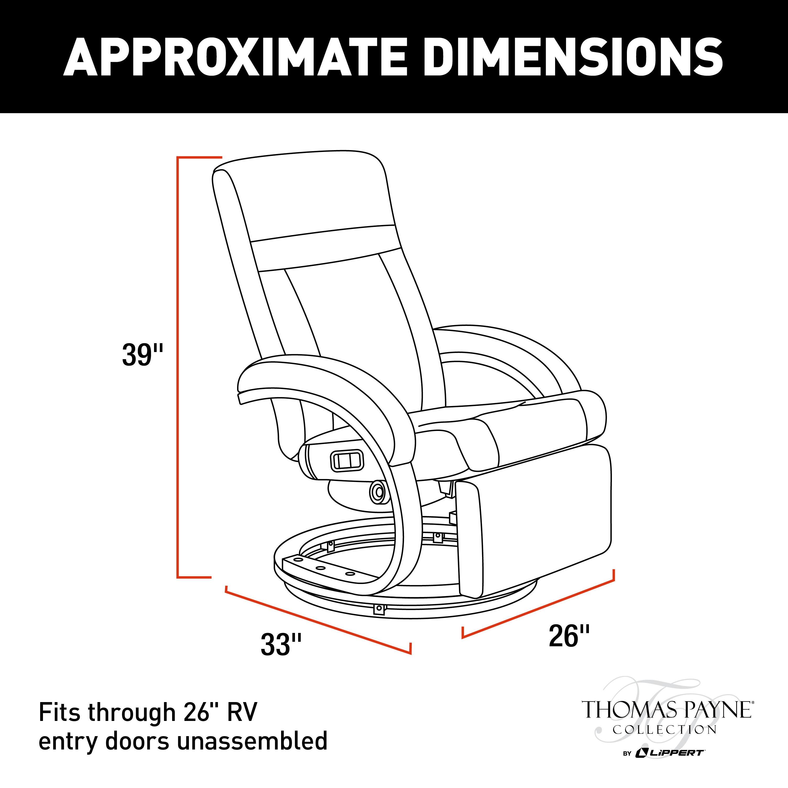 Thomas Payne RV Euro Recliner with Footrest - Grummond #2020129901 thumbnail 1