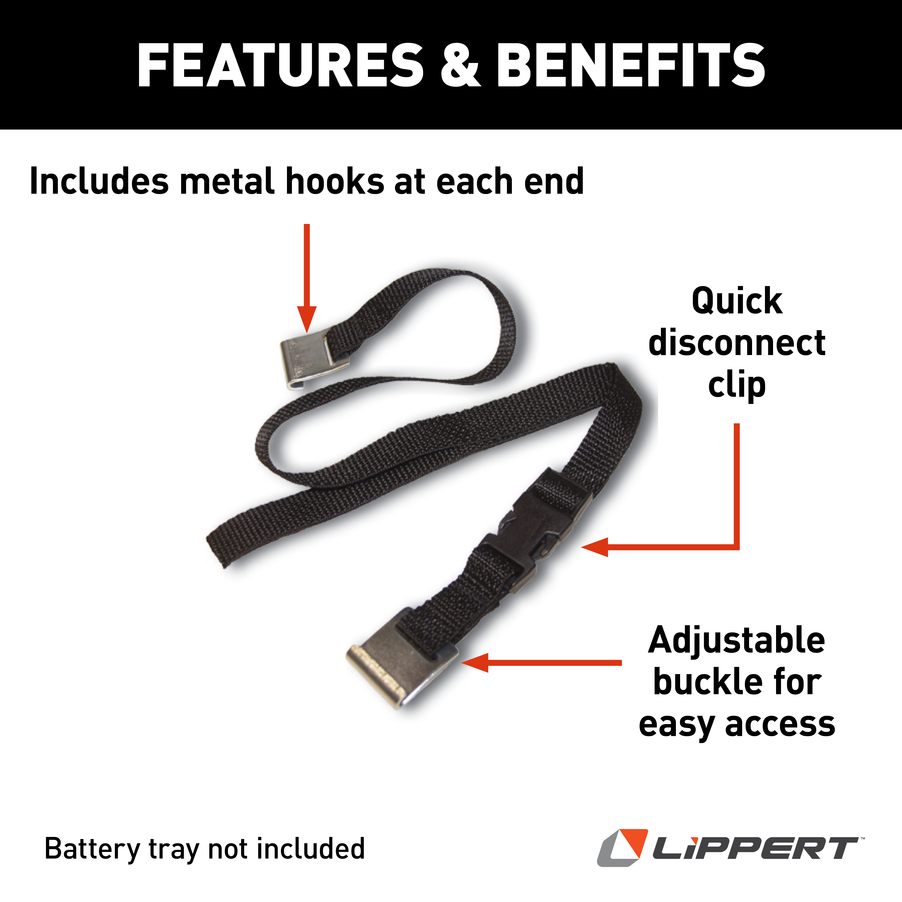 LIPPERT Battery Tray Replacement Strap thumbnail 2