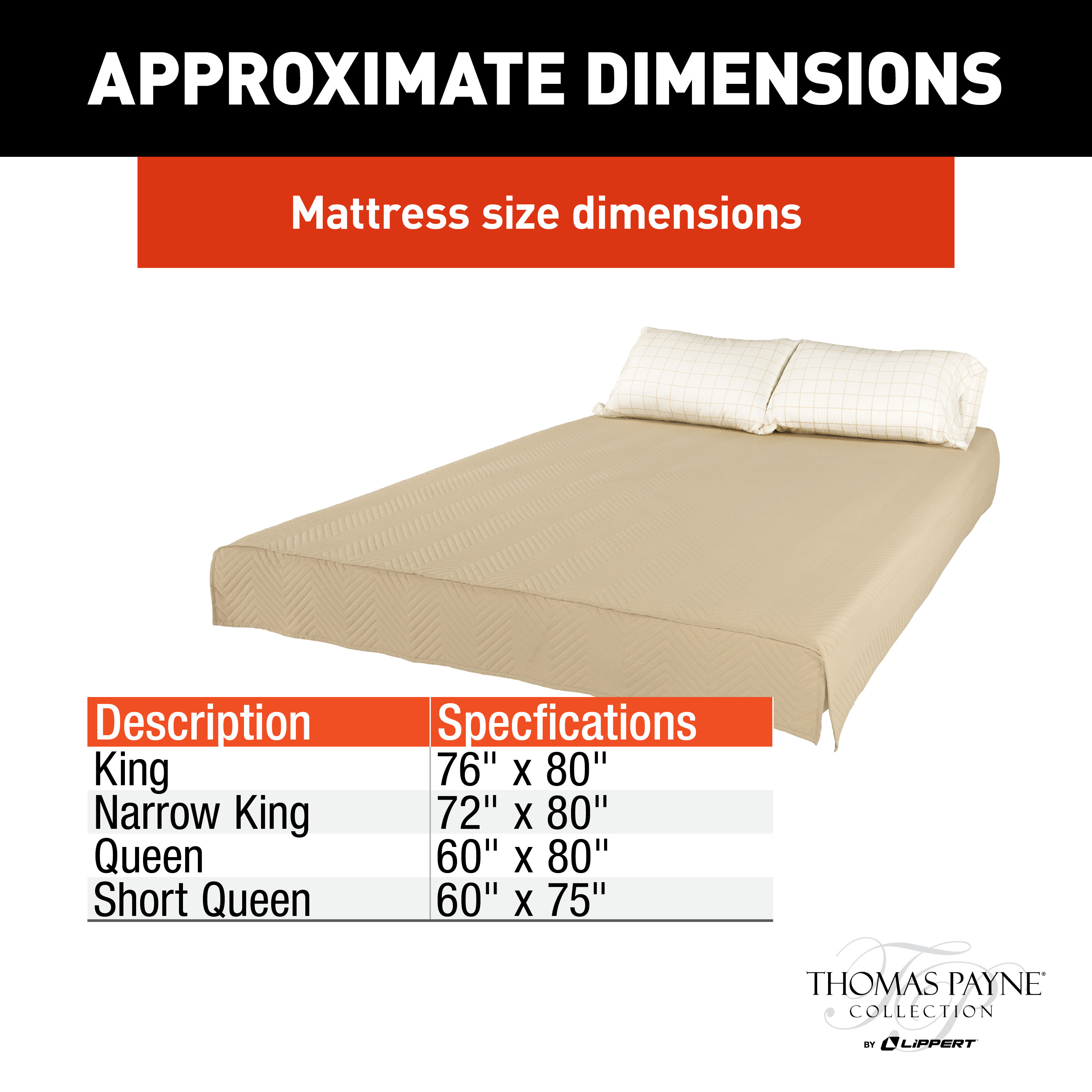 Thomas Payne Easy Zzzs RV Bedding Set - Short Queen, Tan #2022107829 thumbnail 1