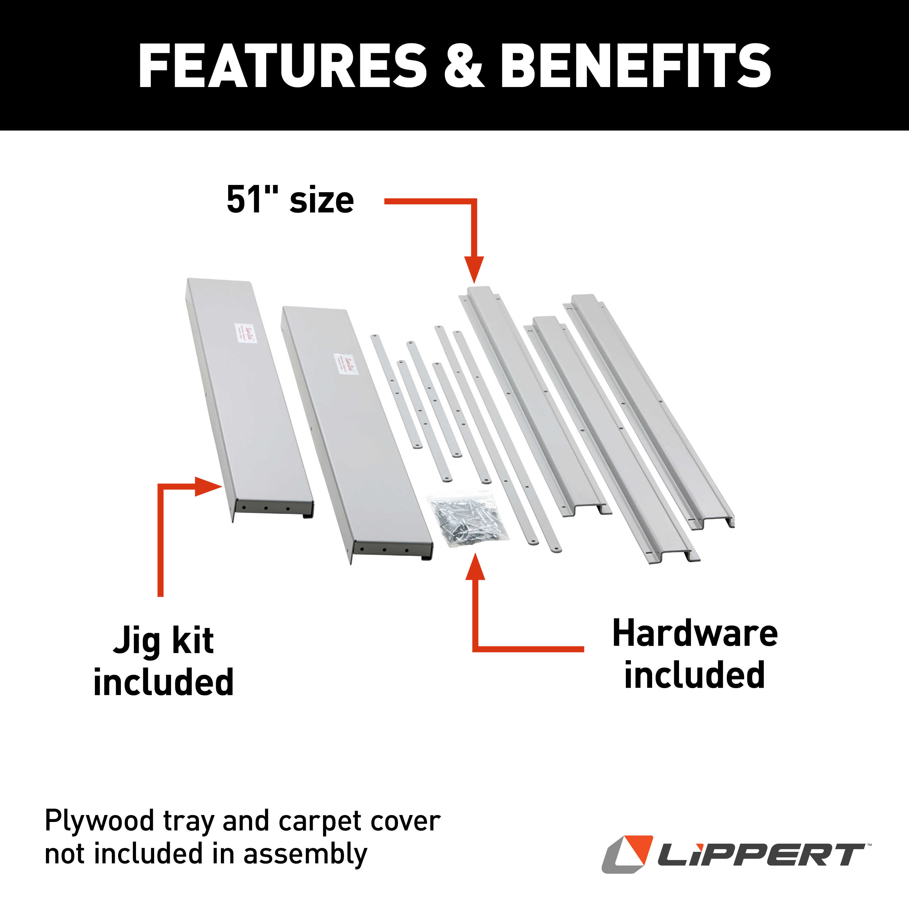 LIPPERT 51" Trim Kits for Super Slide II thumbnail 1