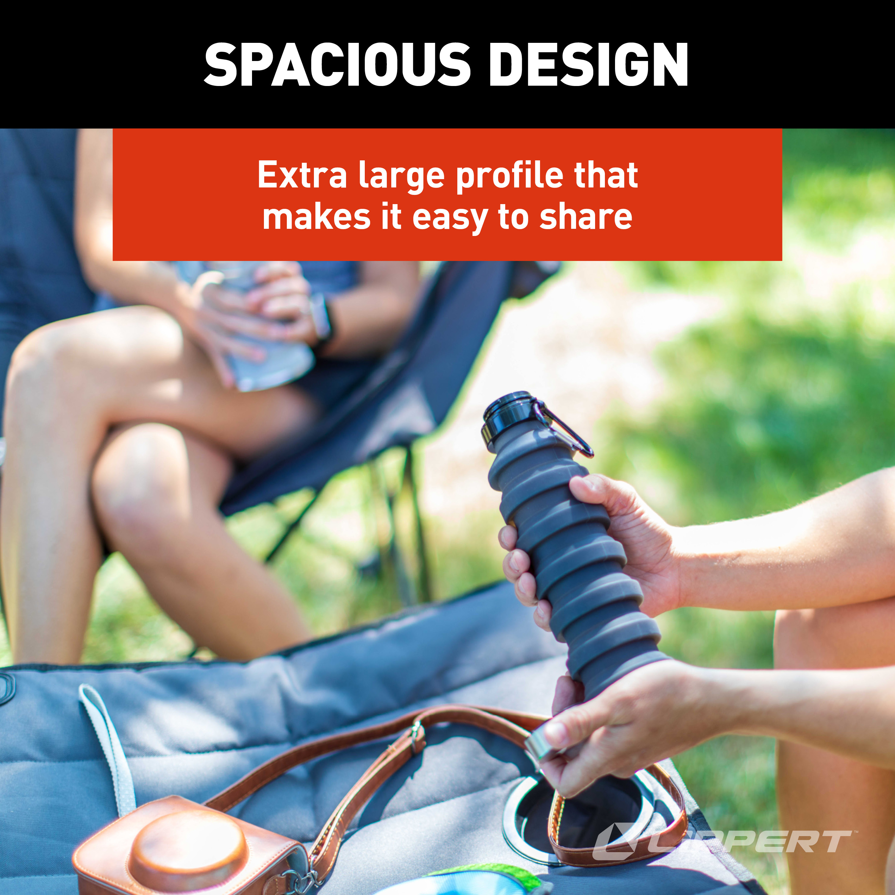 LIPPERT Campfire Ottoman - Dark Grey thumbnail 4