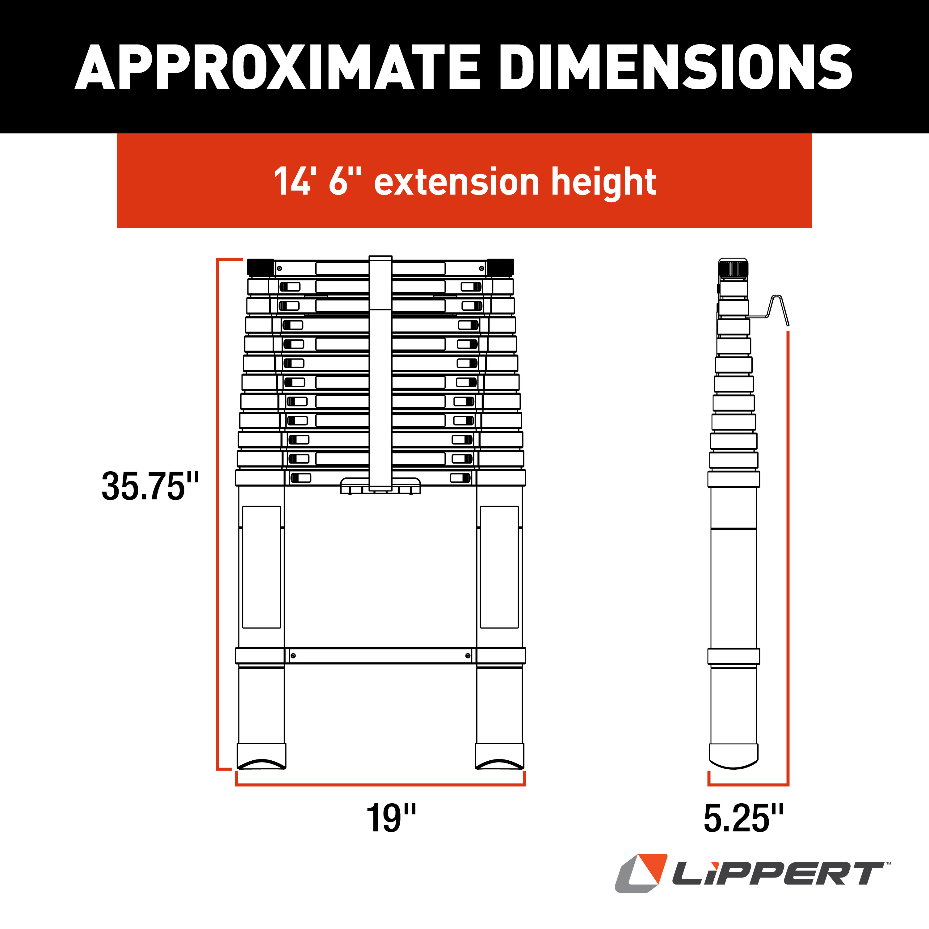Lippert On-The-Go Ladder - 14.5' #2021126697 thumbnail 1