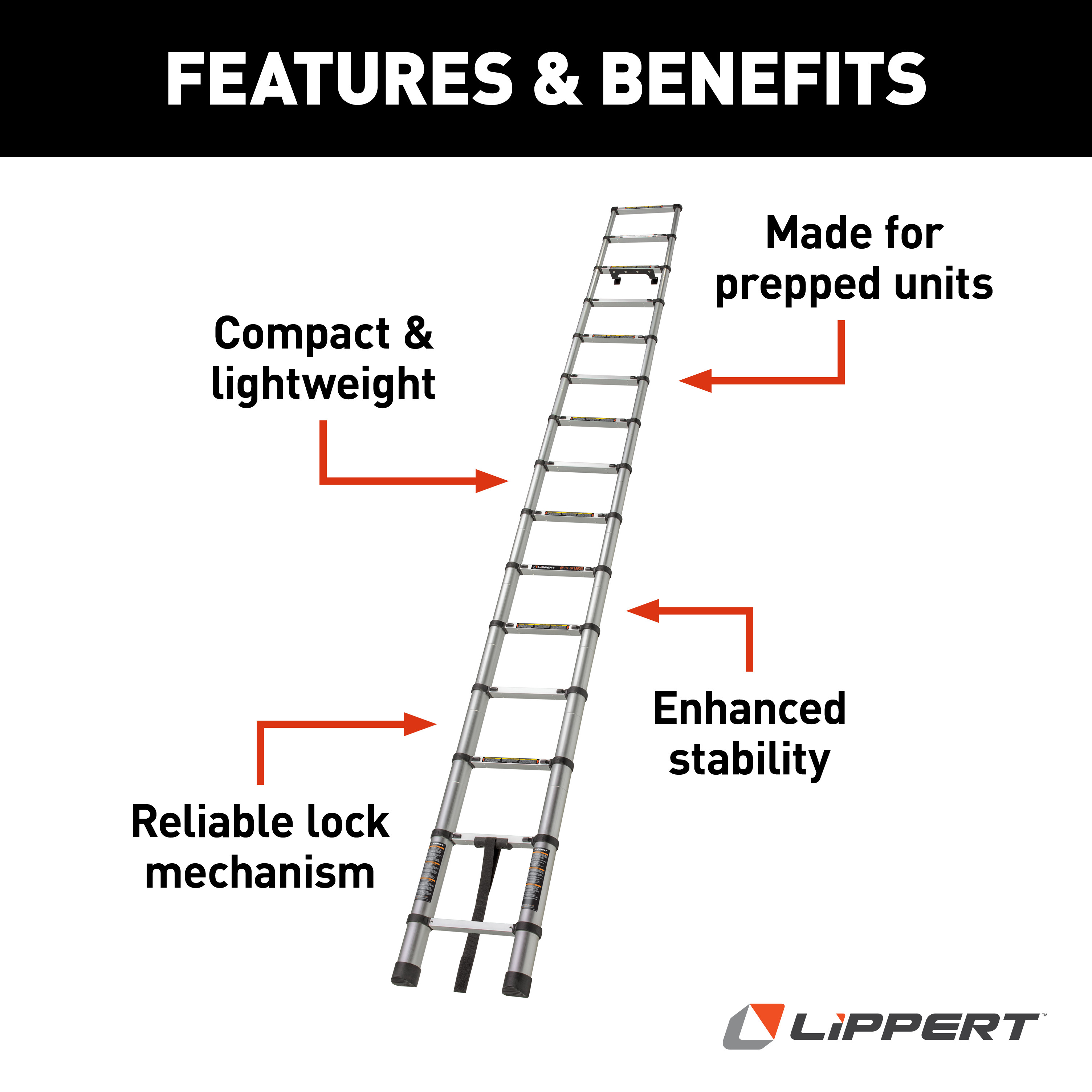 Lippert On-The-Go Ladder - 14.5' #2021126697 thumbnail 2