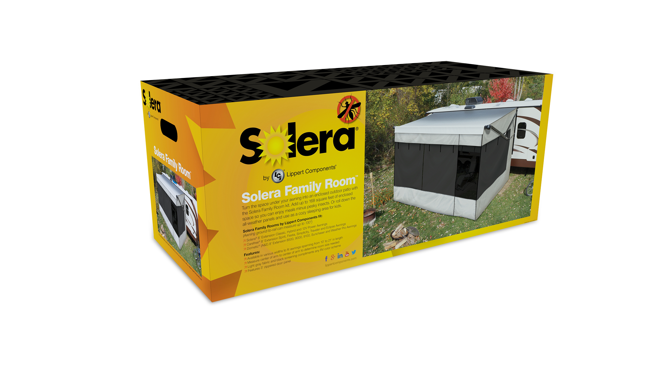 Solera Family Room RV Awning Screen Room - 15' #362230 thumbnail 6