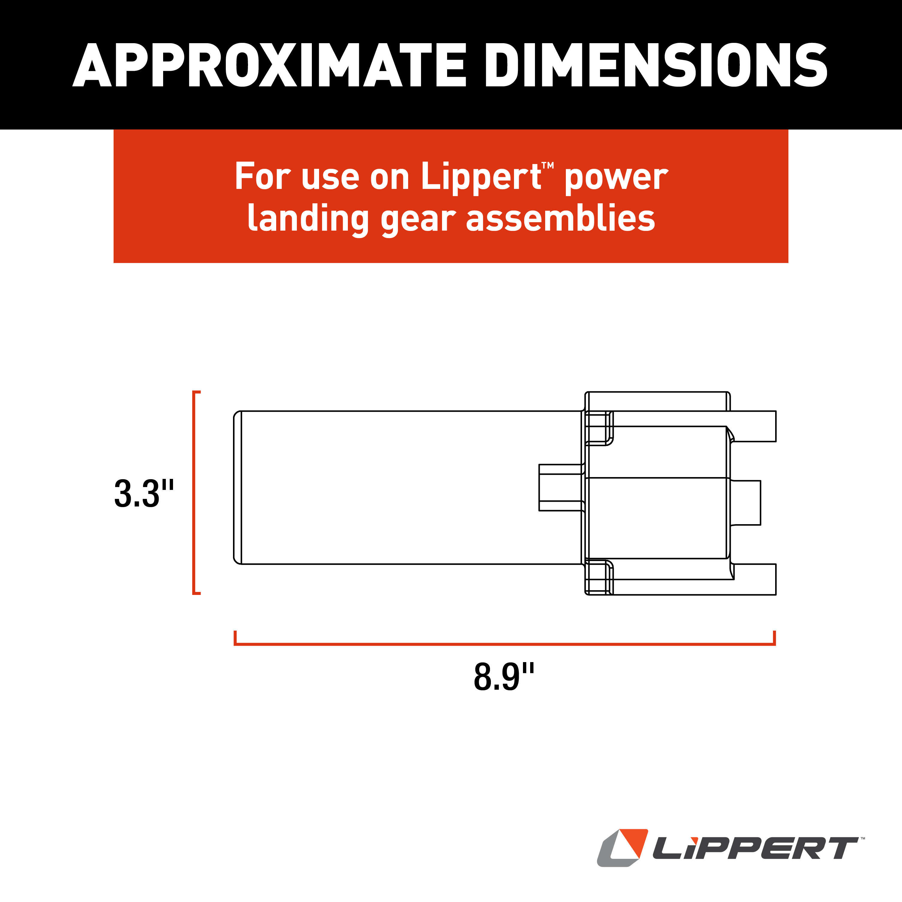 Lippert Replacement Tuson Heavy-Duty Electric RV Landing
