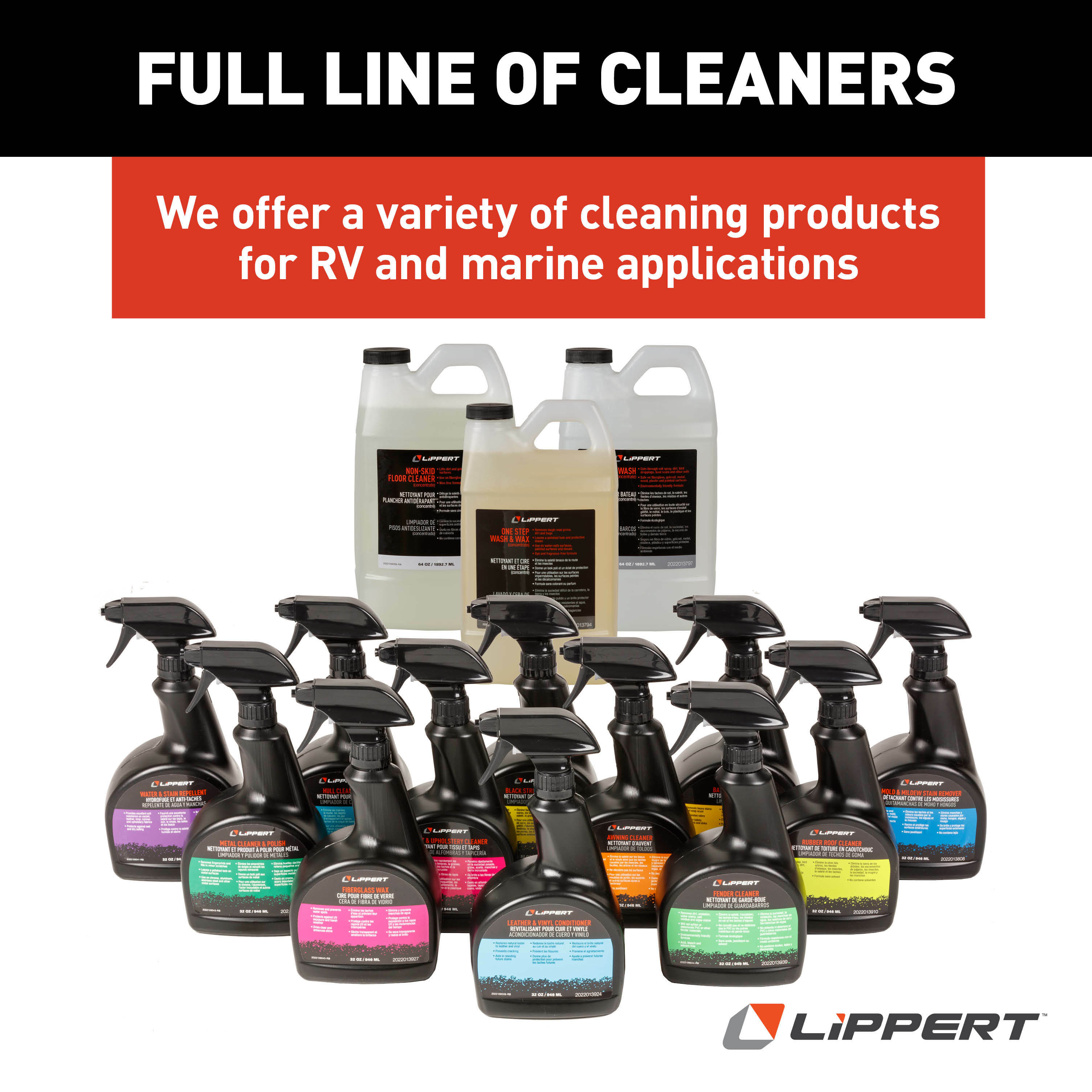 Lippert RV Rubber Roof Cleaner - 32 oz., 12-Pack thumbnail 8