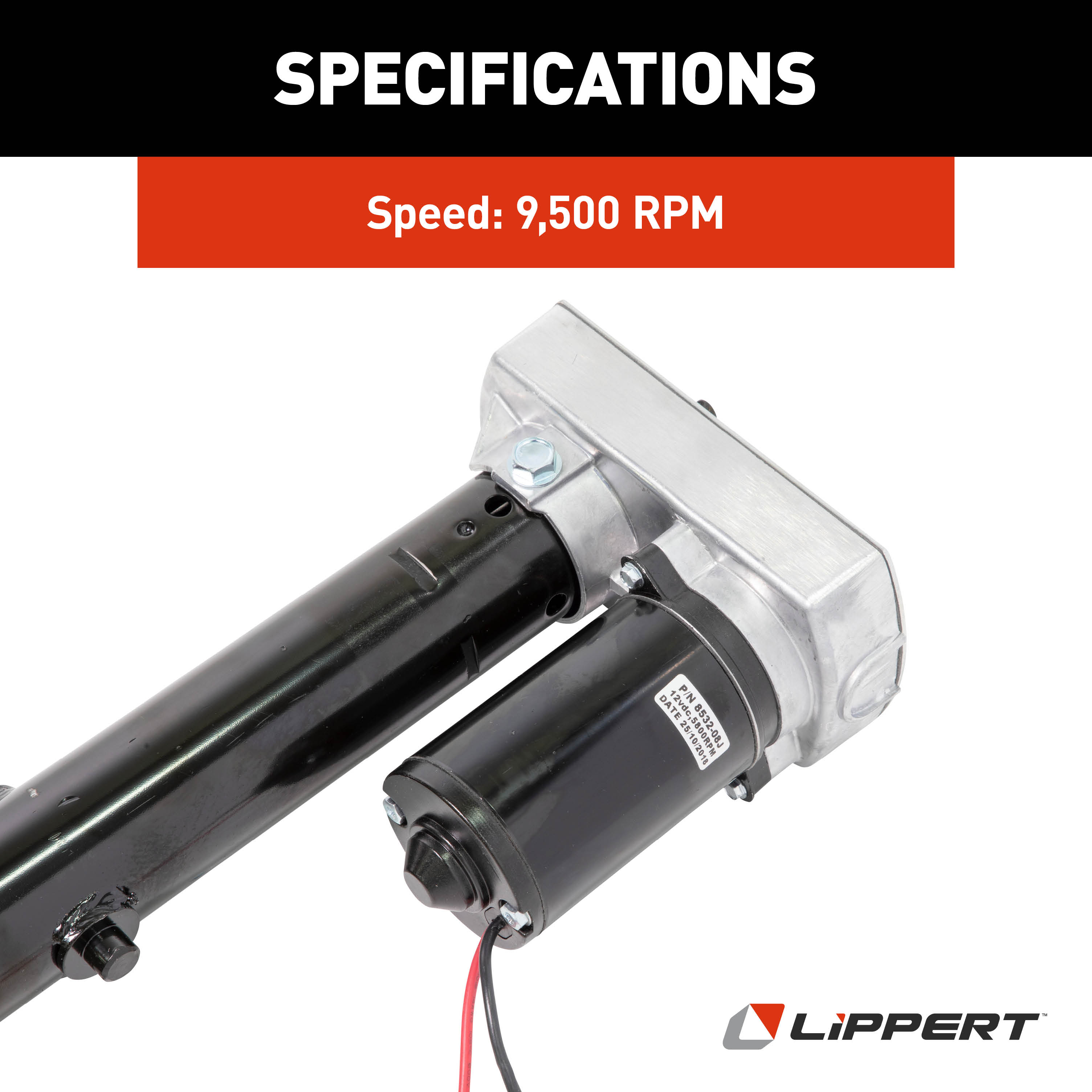 Lippert Replacement Venture 40" High-Speed Actuator with 18:1 Motor #8532-18HT thumbnail 6