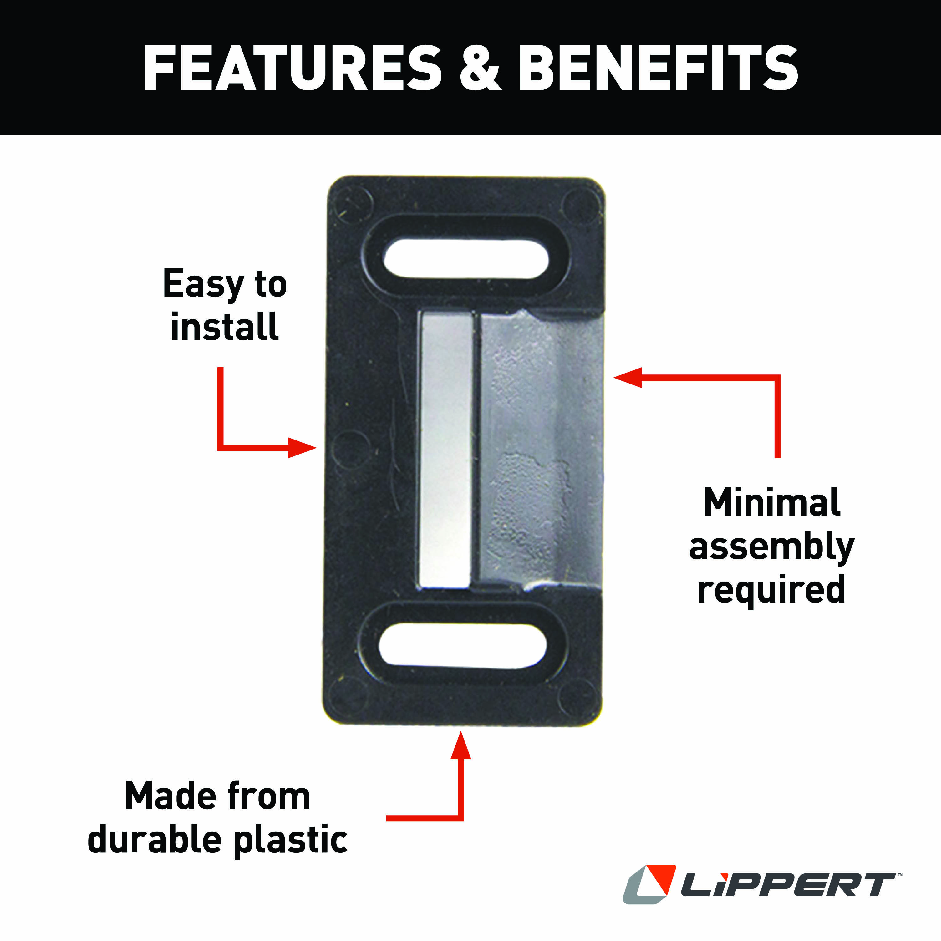 Lippert RV Screen Door Frame Striker #198287 thumbnail 2