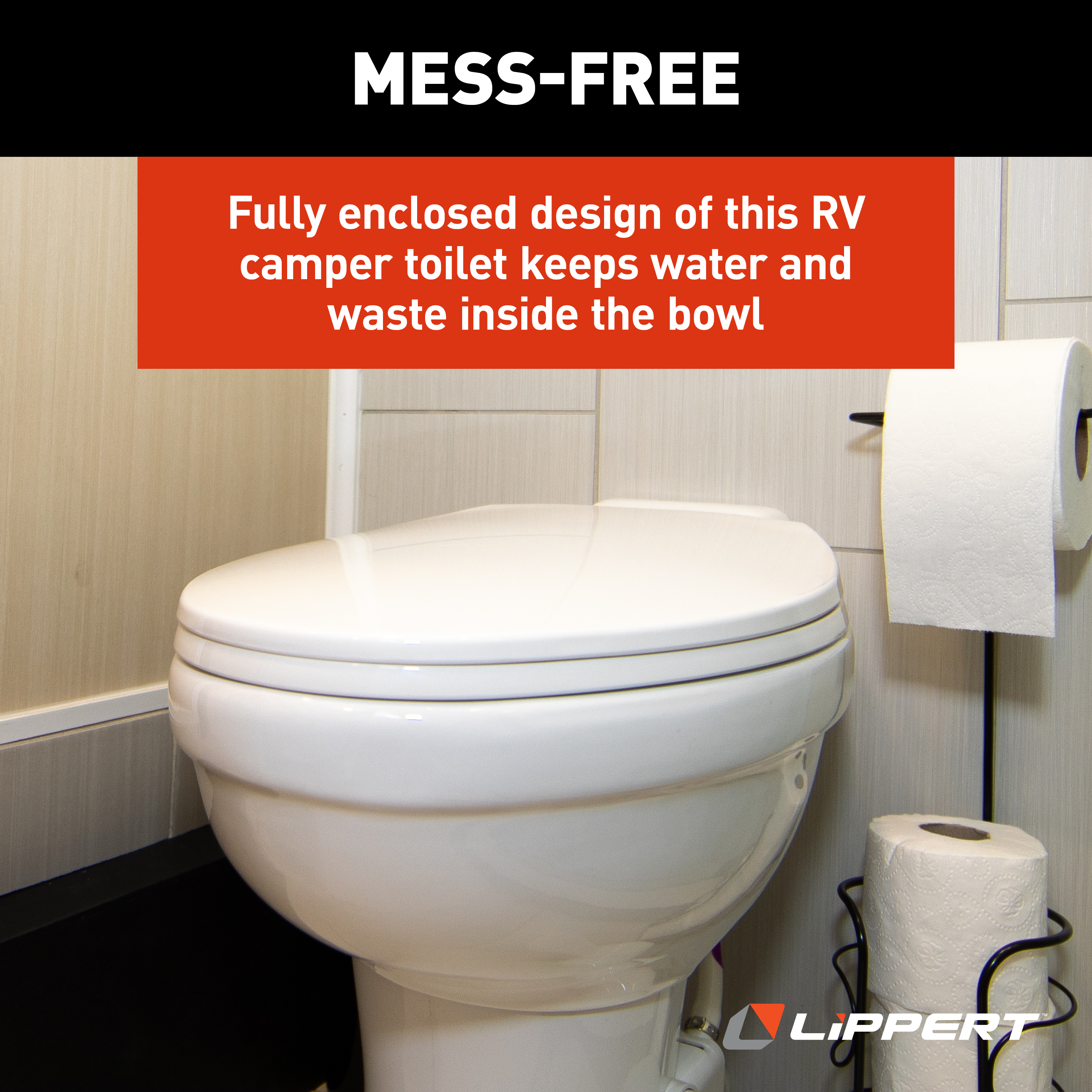 LIPPERT Flow Max RV Toilet -Elongated Ceramic Bowl thumbnail 6