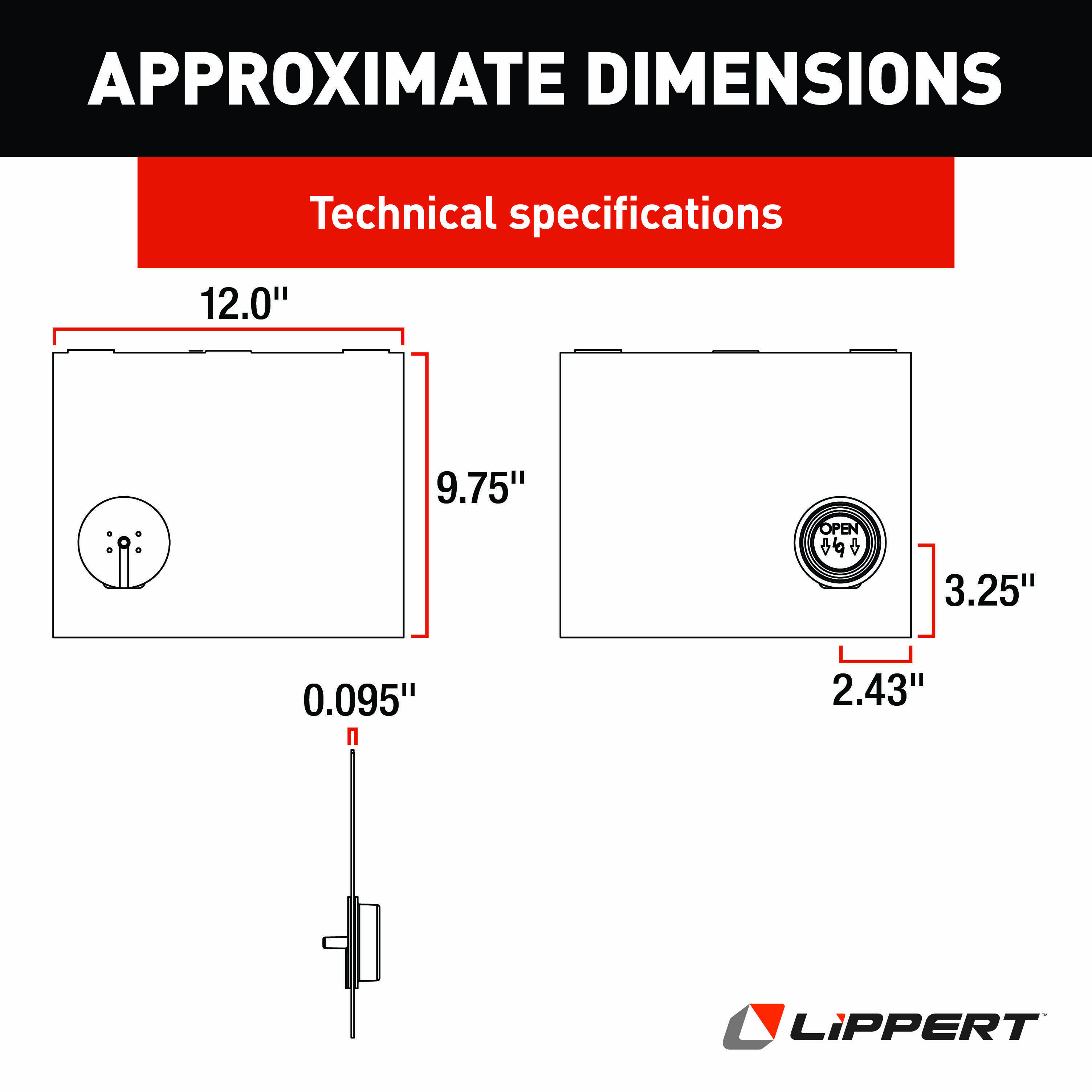 Lippert RV Screen Door Slider Panel with Push-Down Knob Opener #239061 thumbnail 2