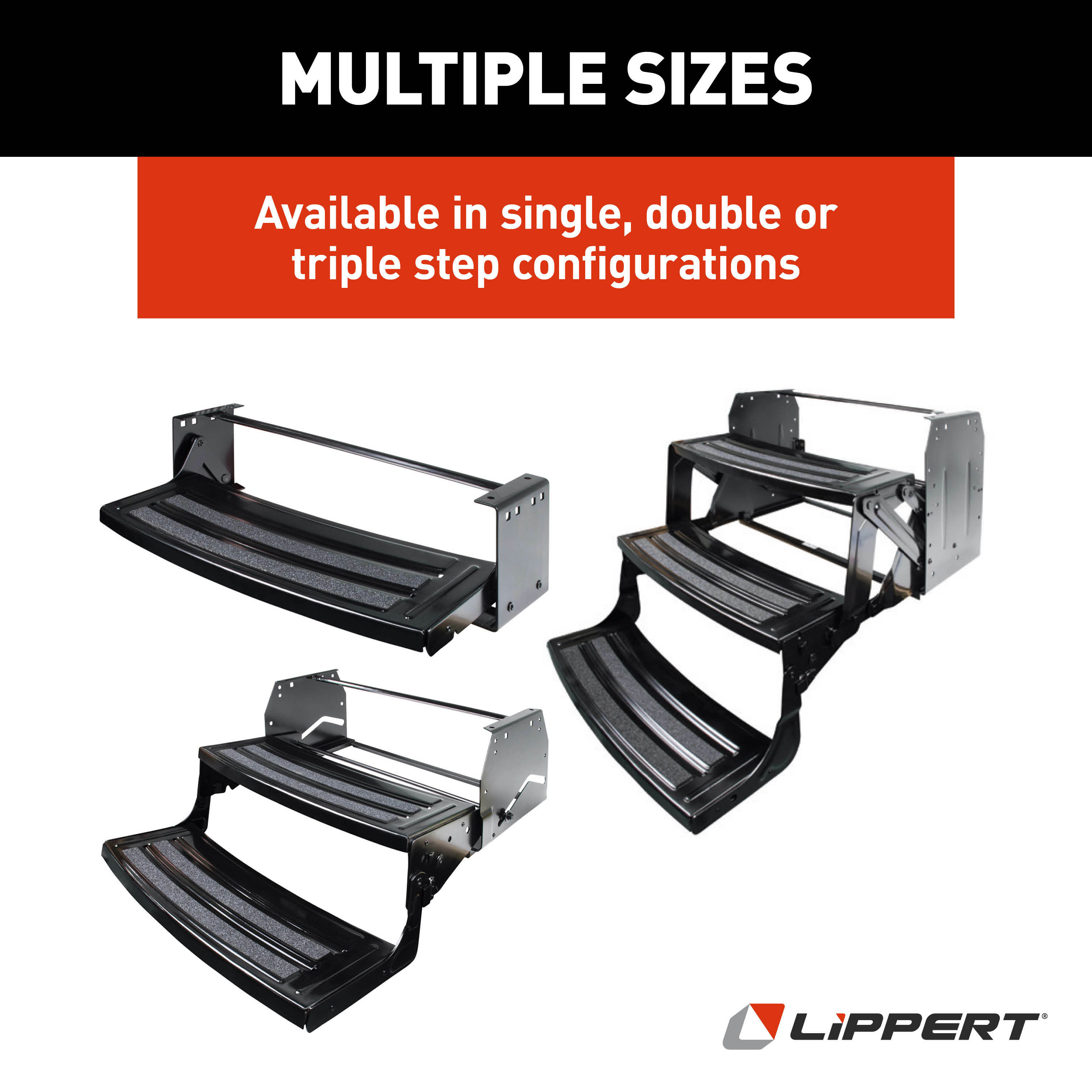 LIPPERT 24" Triple 7" Radius Manual Step thumbnail 5