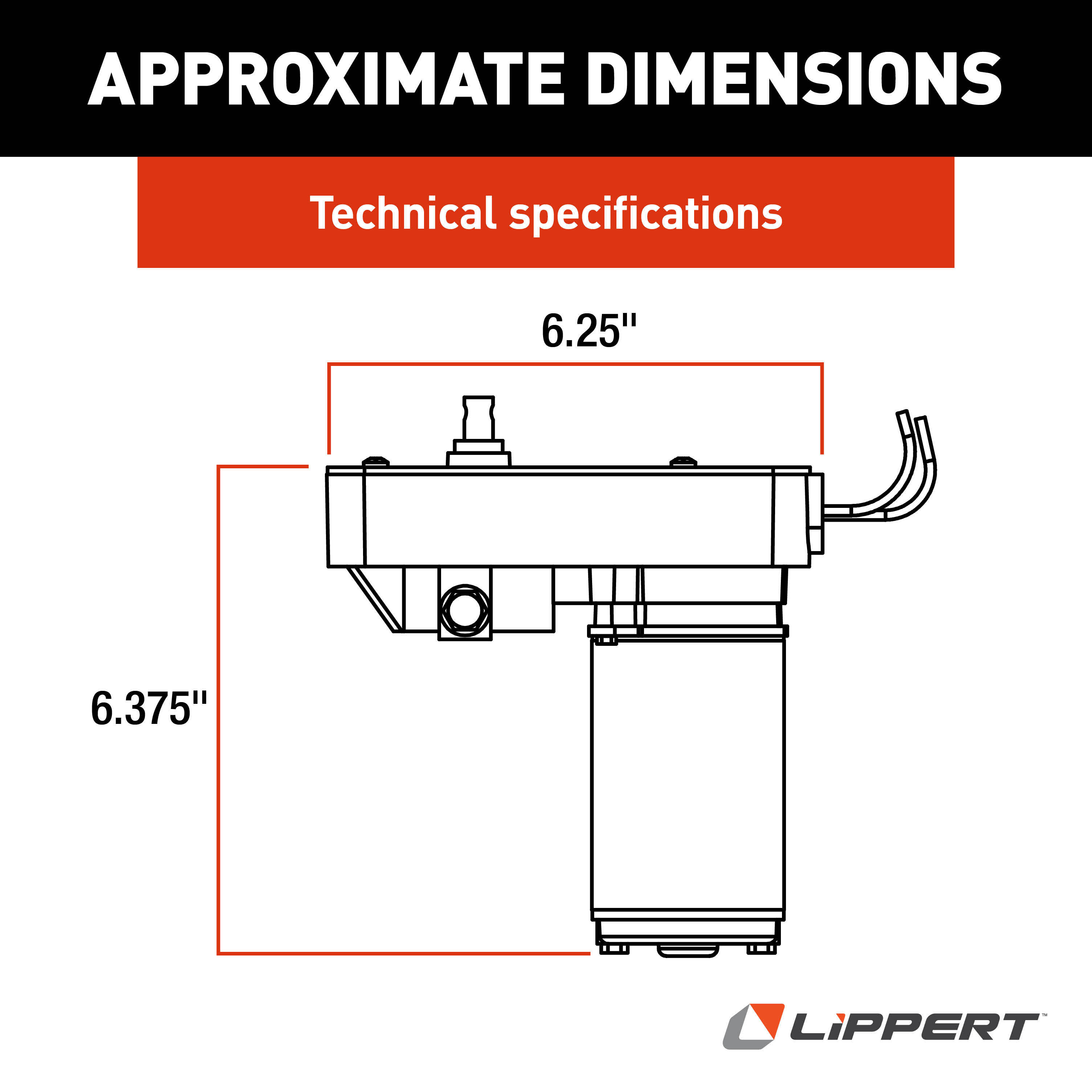 Lippert RV Slide-Out 28:1 Venture Motor #8532-08J - TowUniverse