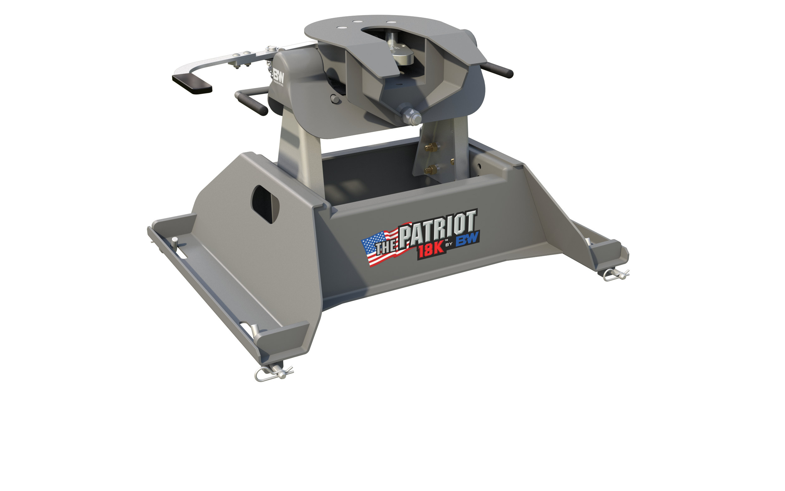 B&W Patriot 20K 5th Wheel Hitch Base Mounts to Rails RVK3255 thumbnail 0