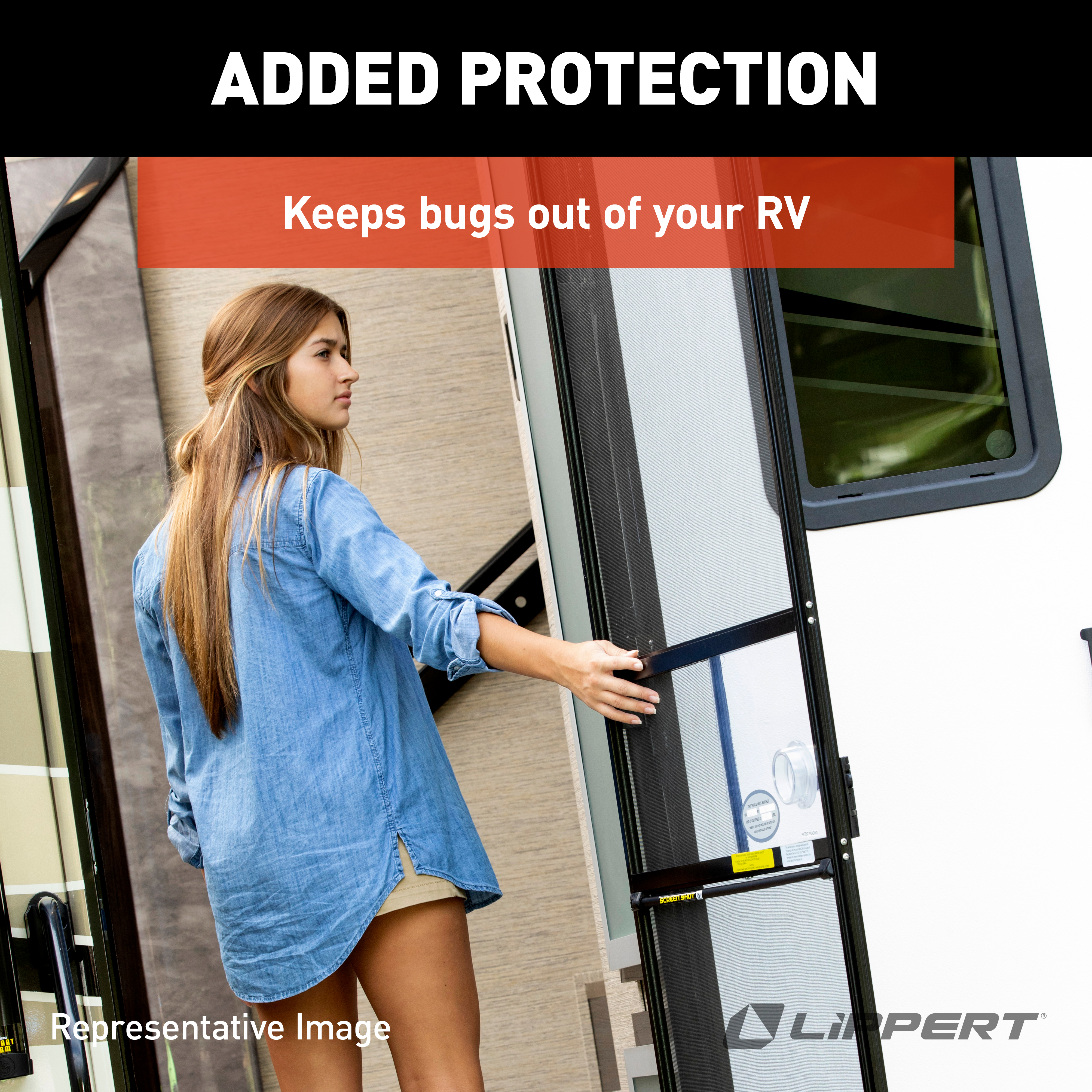 Lippert Screen Shot Automatic RV Screen Door Closer - 26" #730813 thumbnail 6