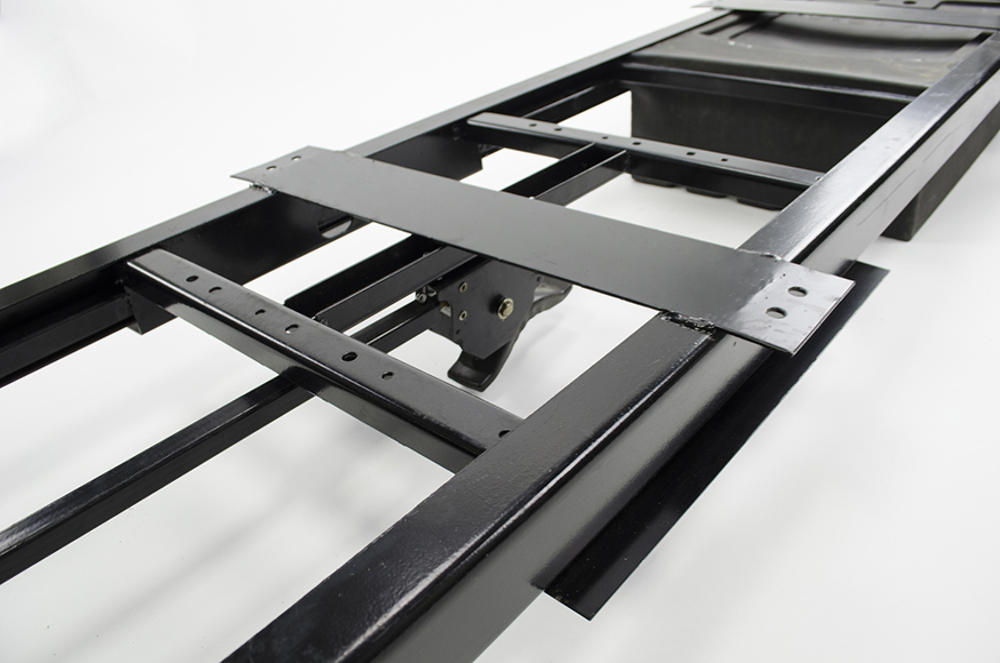 Lippert RV Underchassis Standard Double Bin Storage System with Spare Tire Carrier - 99.5" x 21.5" #125460 thumbnail 6