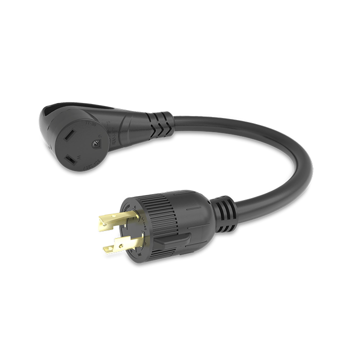 Furrion Pigtail Adapter - 30A Connector to 30A 4-Prong Plug, Black #FP31GEN4R-SB thumbnail 0