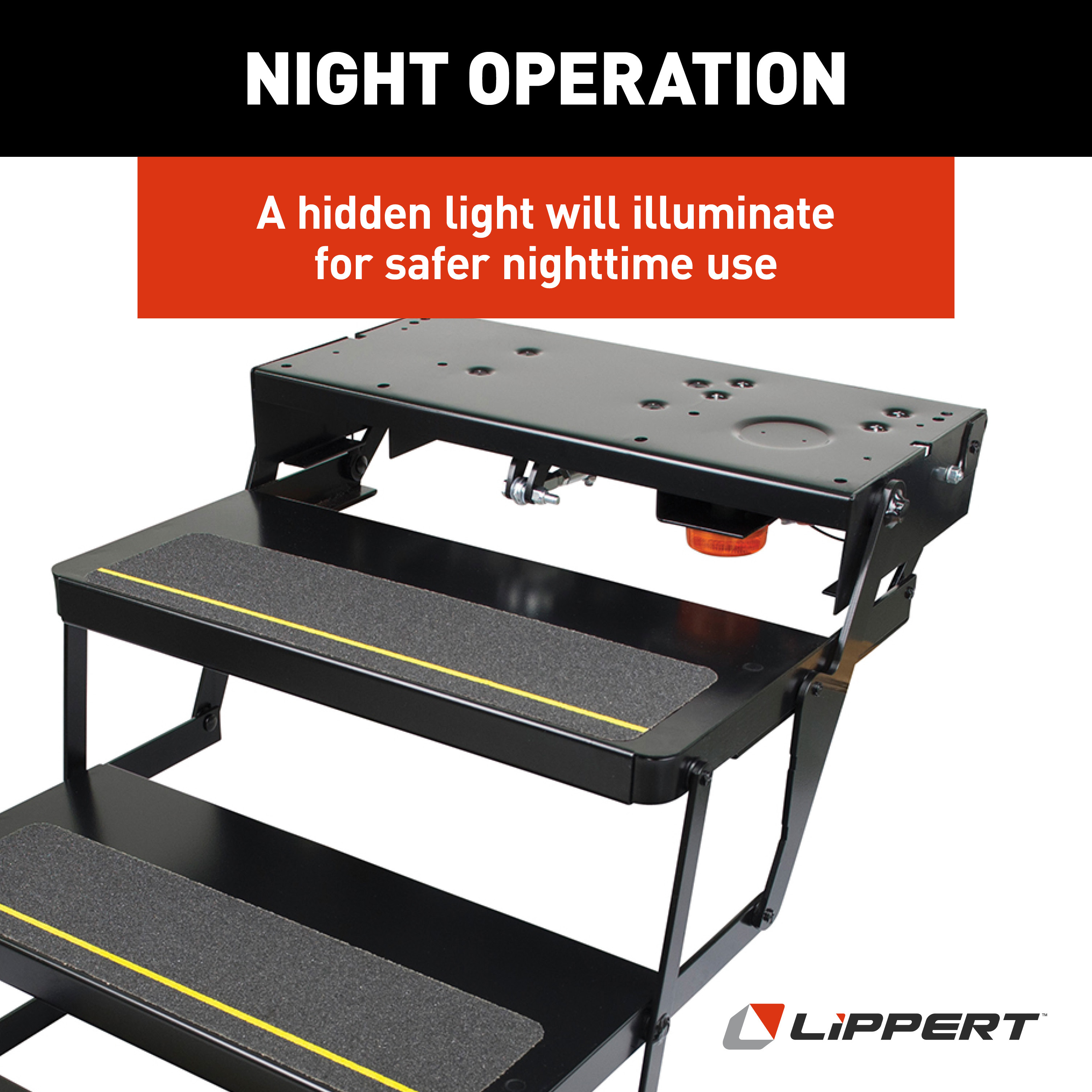 LIPPERT 25 Series (7" Rise) Step Assembly with Logic Control Unit and Power Switch Kit thumbnail 4