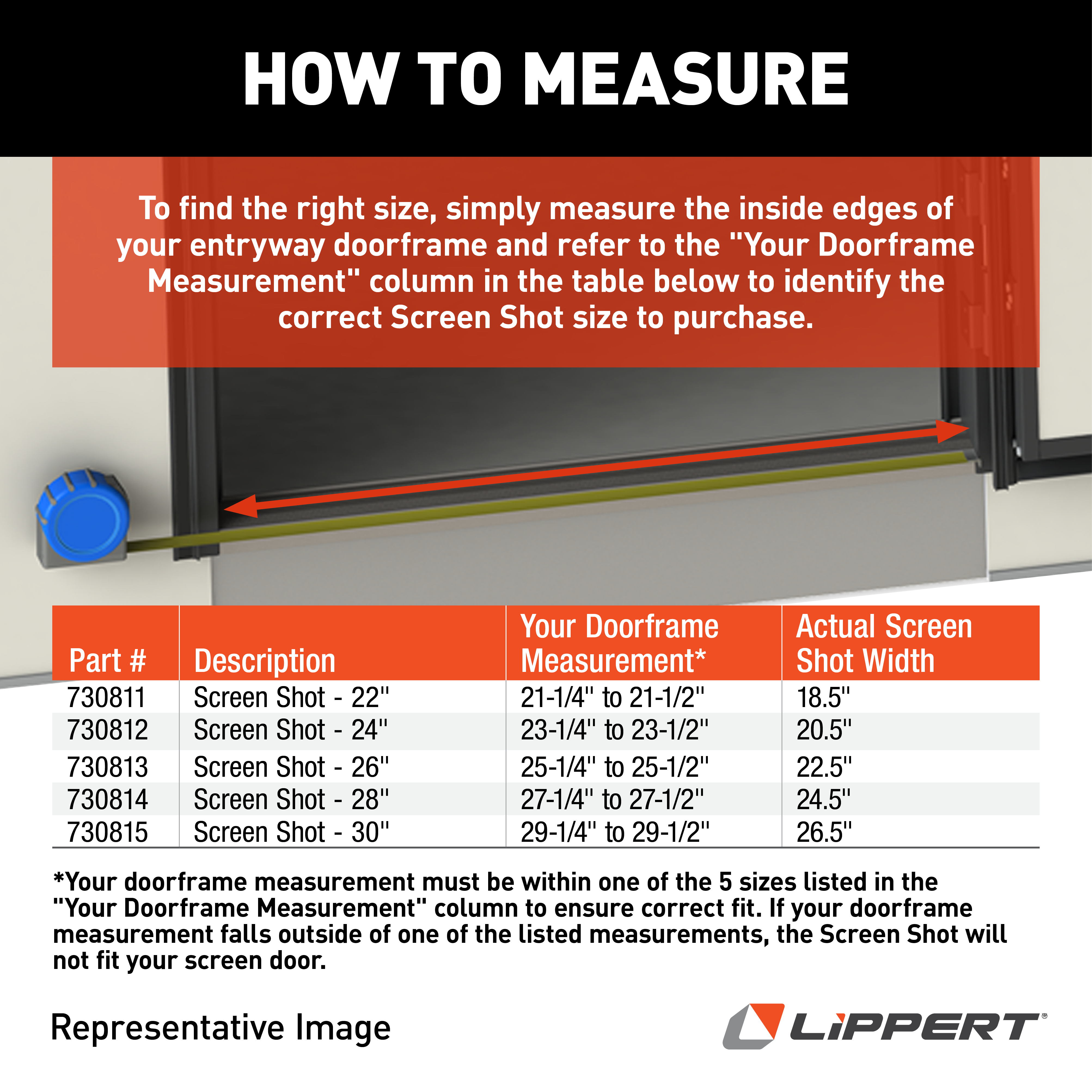 Lippert Screen Shot Automatic RV Screen Door Closer - 30" #730815 thumbnail 2