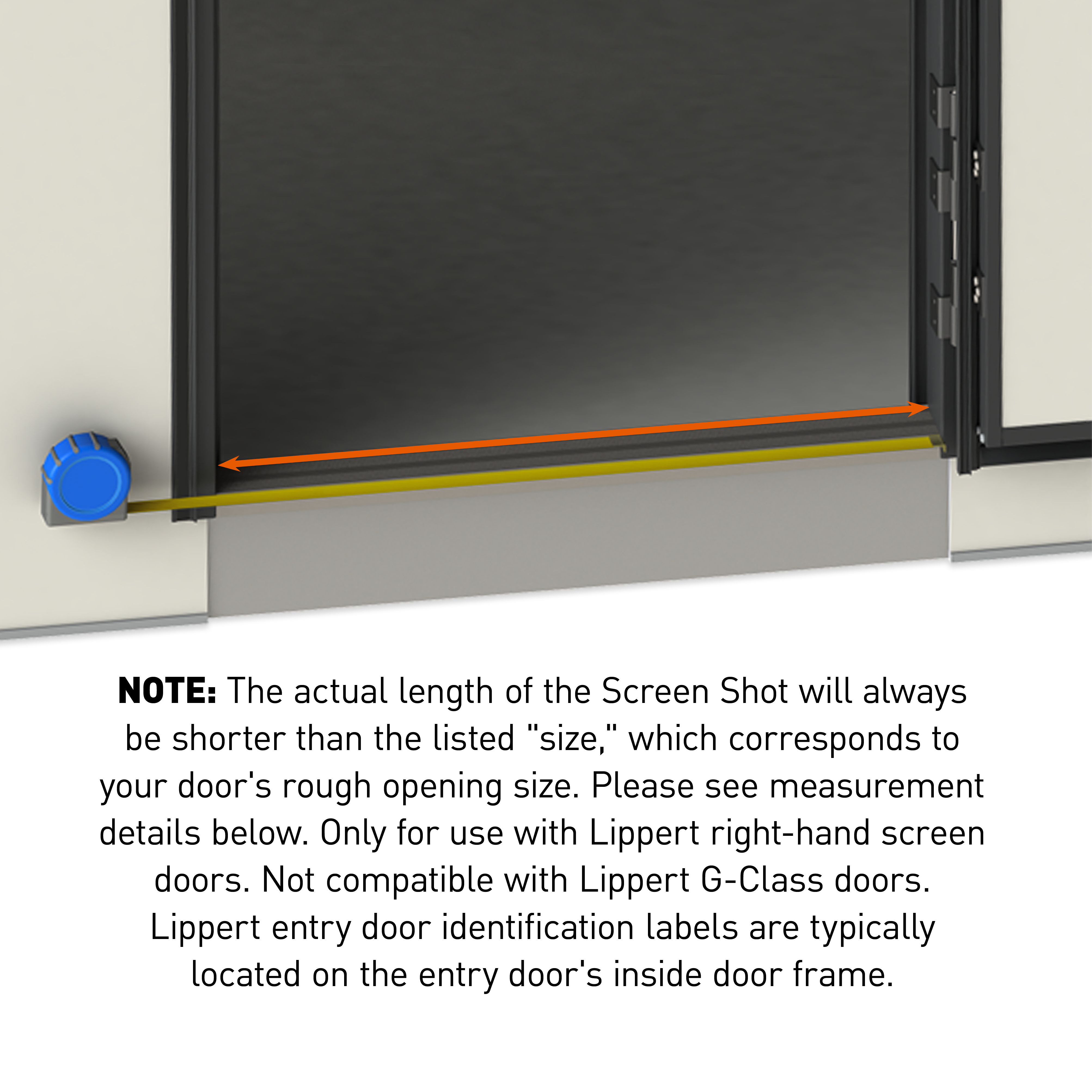Lippert Screen Shot Automatic RV Screen Door Closer - 30" #730815 thumbnail 3