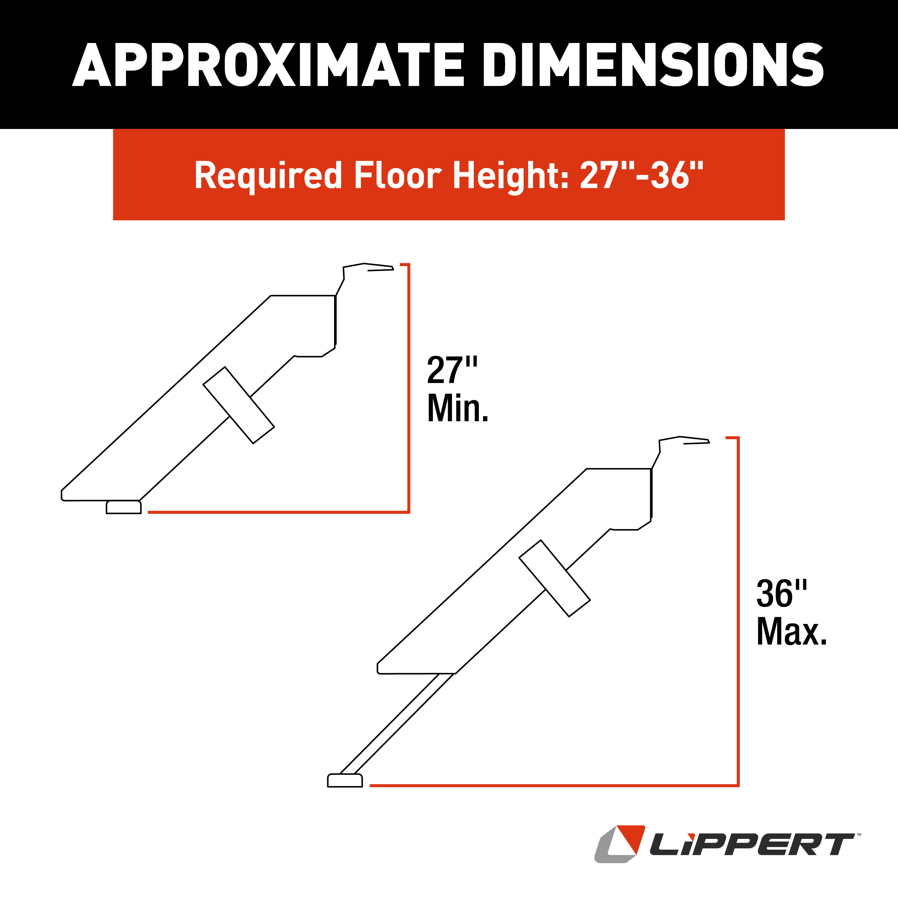 Lippert Solid Step Premium RV Steps - 30" Triple thumbnail 1