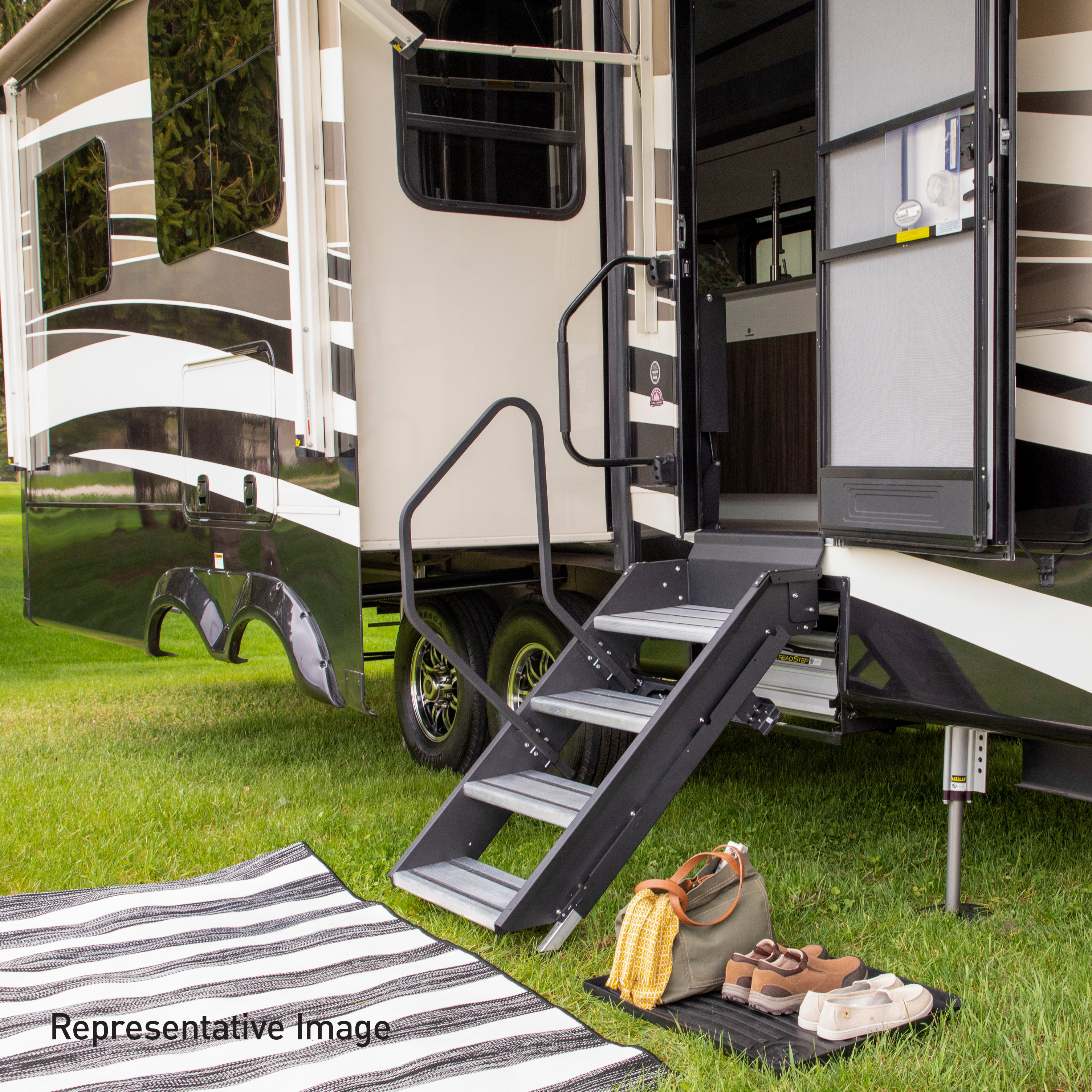 Lippert Solid Step Premium RV Steps - 30" Triple thumbnail 7