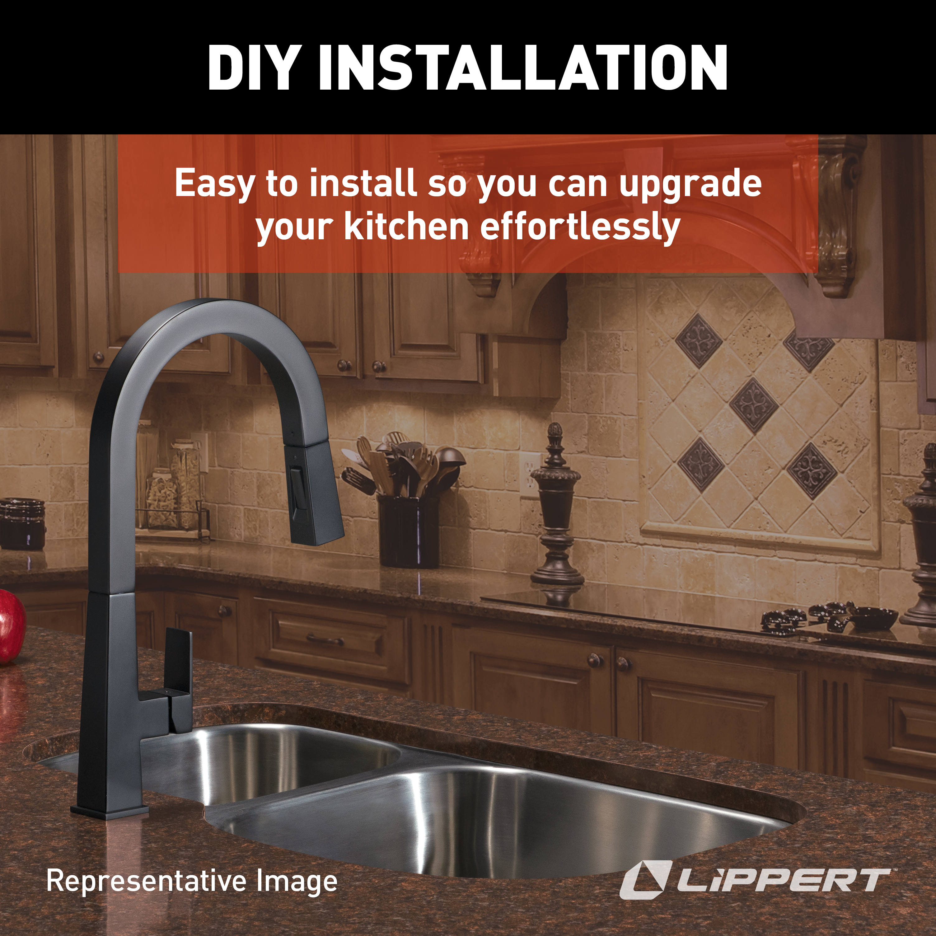 LIPPERT Double Drawn Sink; 27" x 16" x 7" (Stainless Steel) thumbnail 3