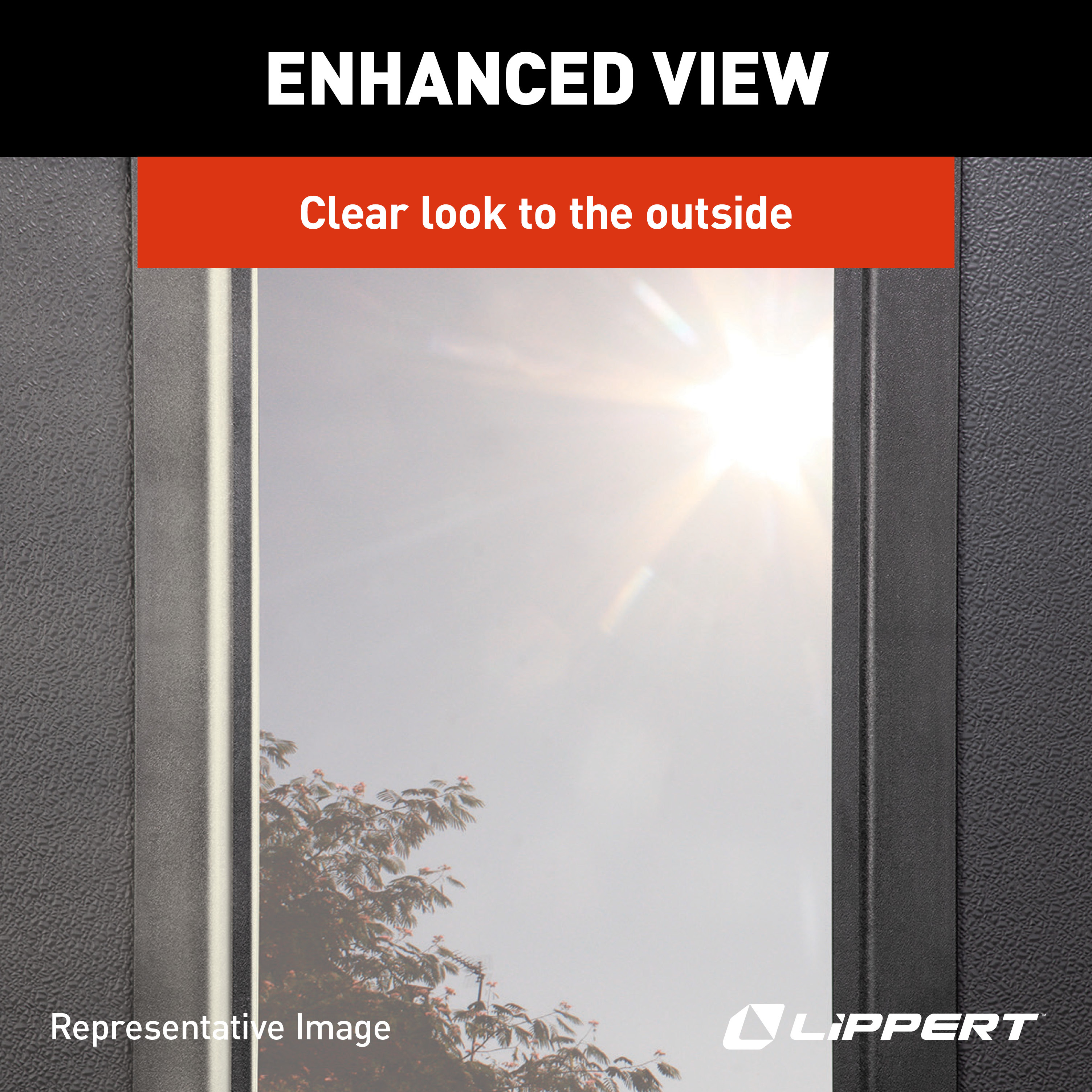 Lippert Thin Shade Complete Window Shade Kit for RV Entry Doors thumbnail 4