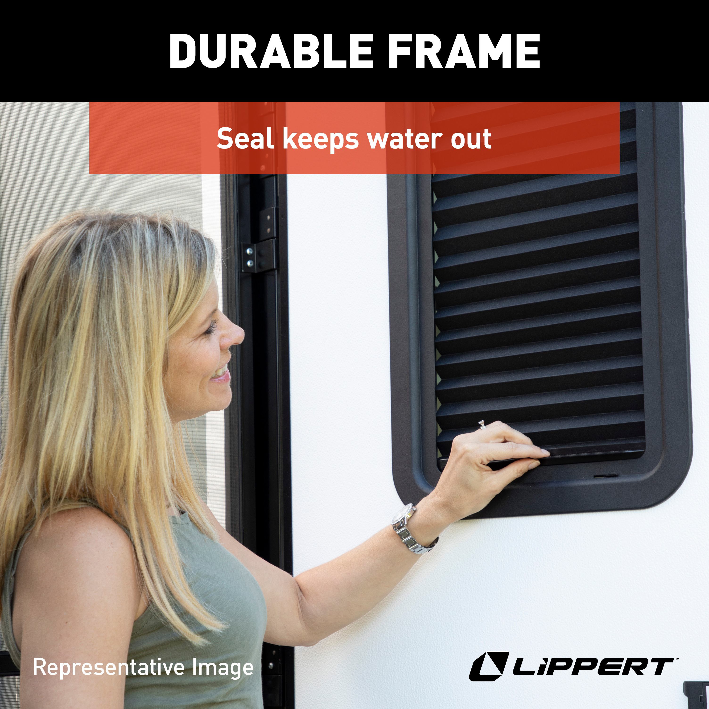 Lippert Thin Shade Complete Window Shade Kit for RV Entry Doors thumbnail 5